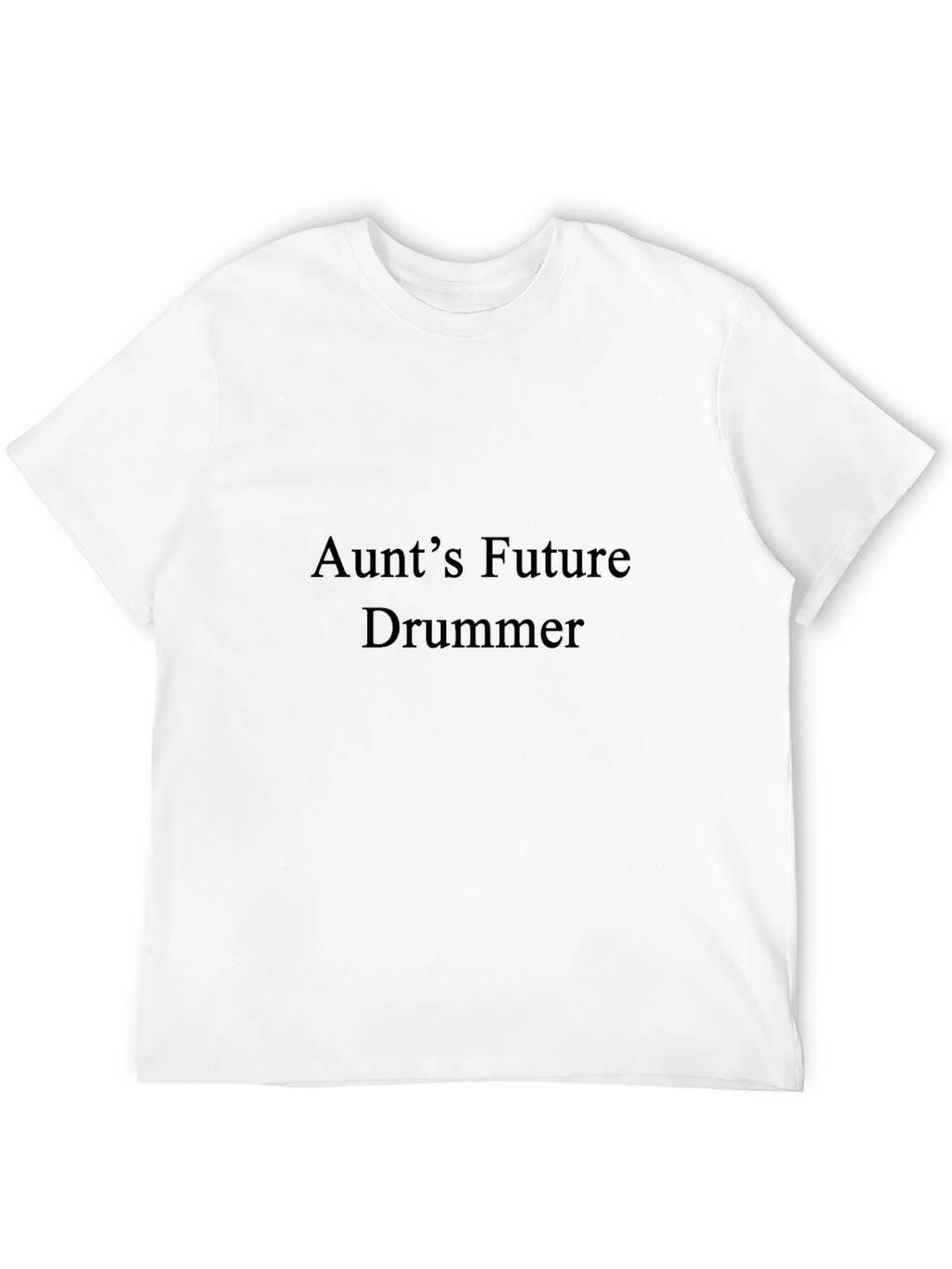 Aunts Future Drummer Black T-Shirt