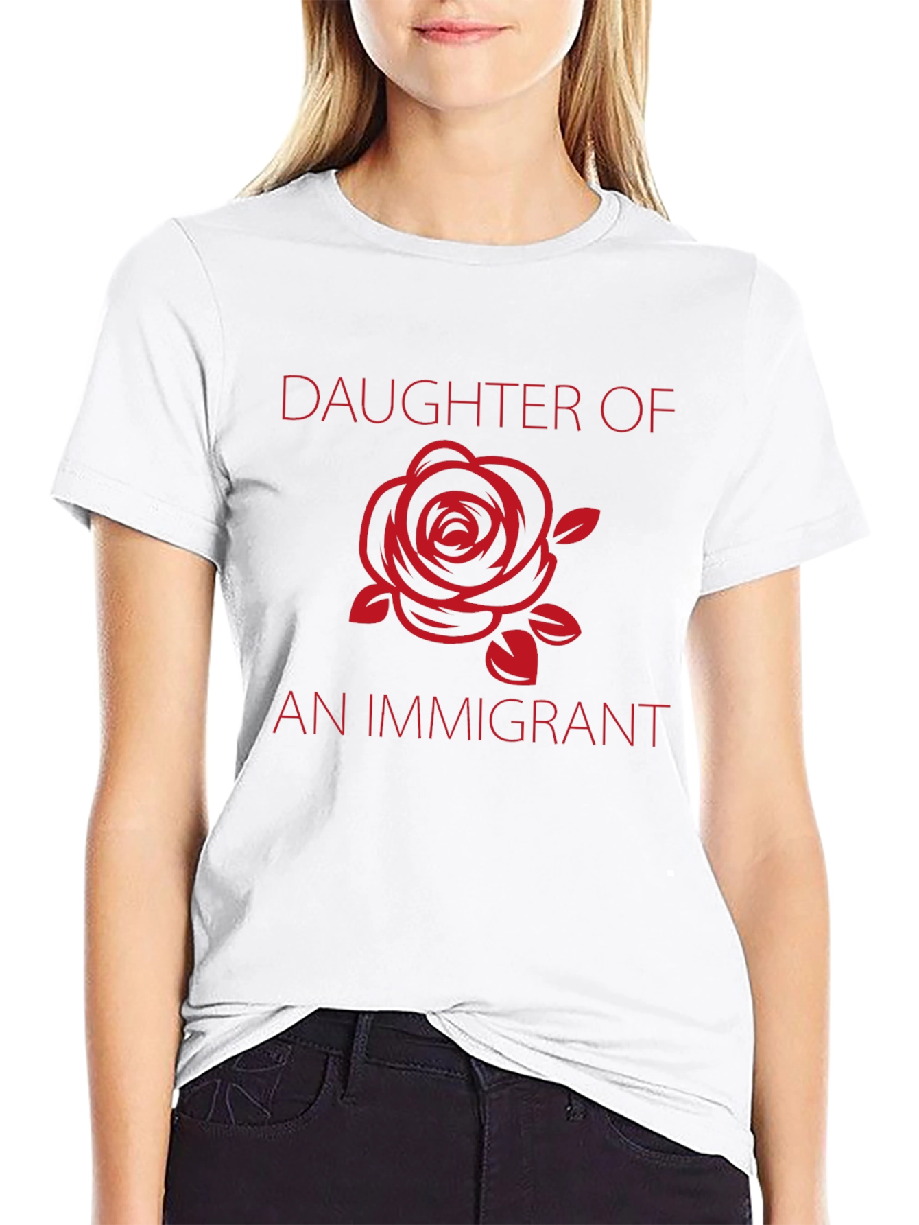 Daughter Of Immigrant Black Graphic Tee