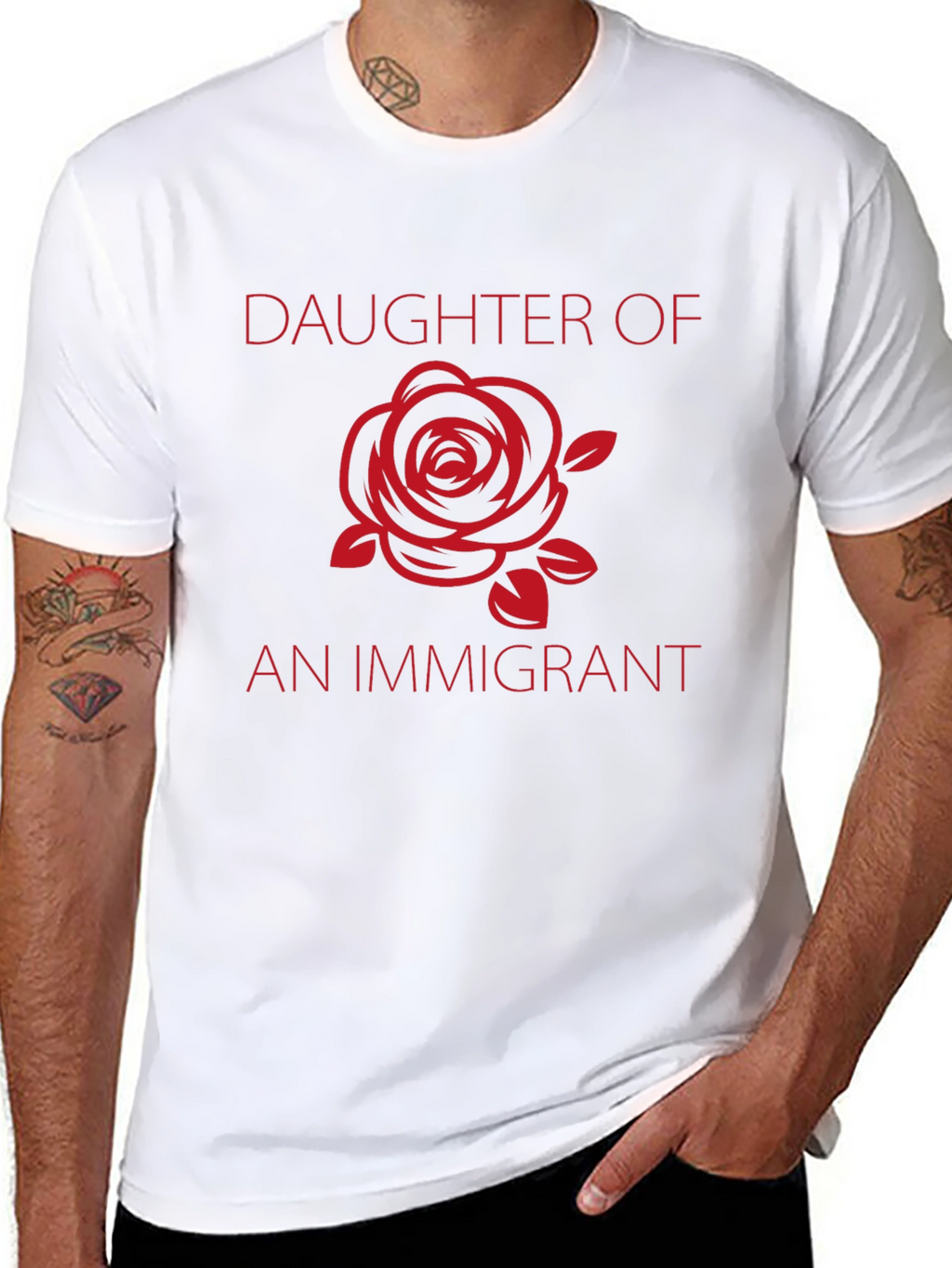Daughter Of Immigrant Black Graphic Tee