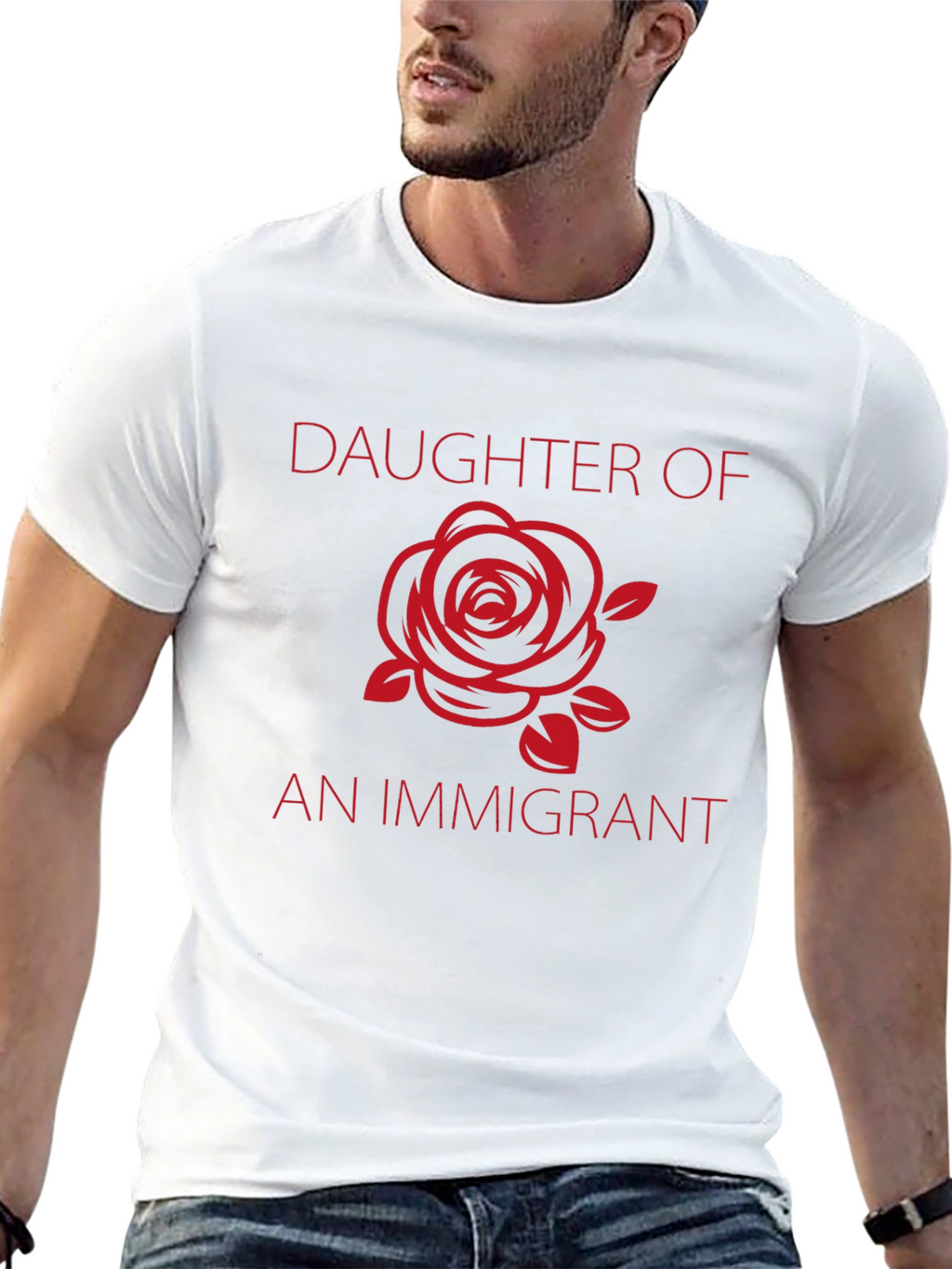 Daughter Of Immigrant Black Graphic Tee