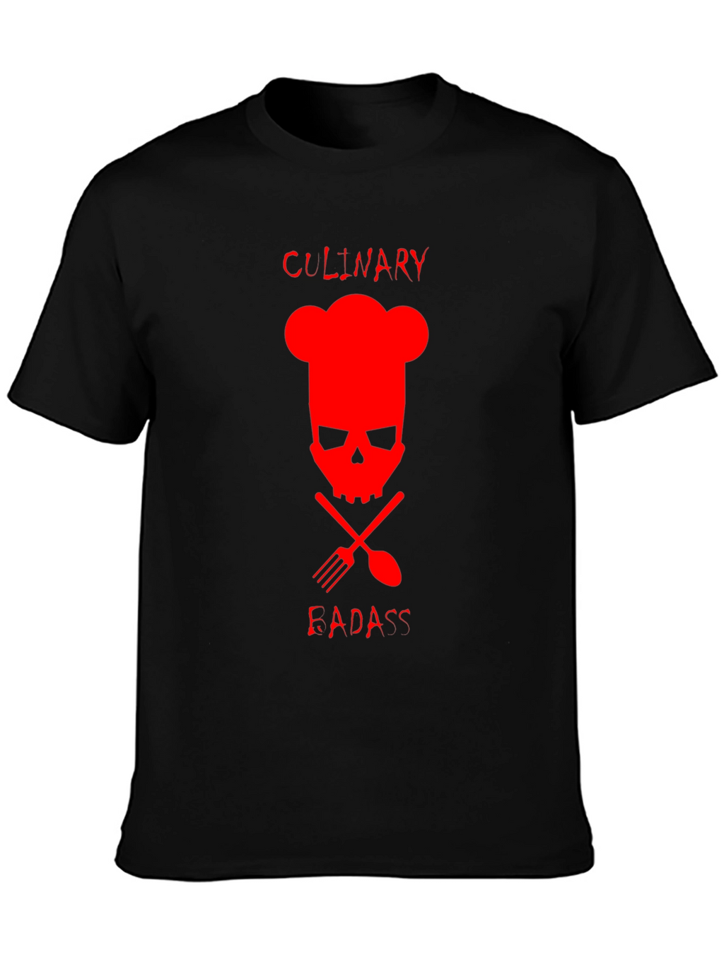 Culinary Badass Graphic Tee - Chef Skull T-Shirt