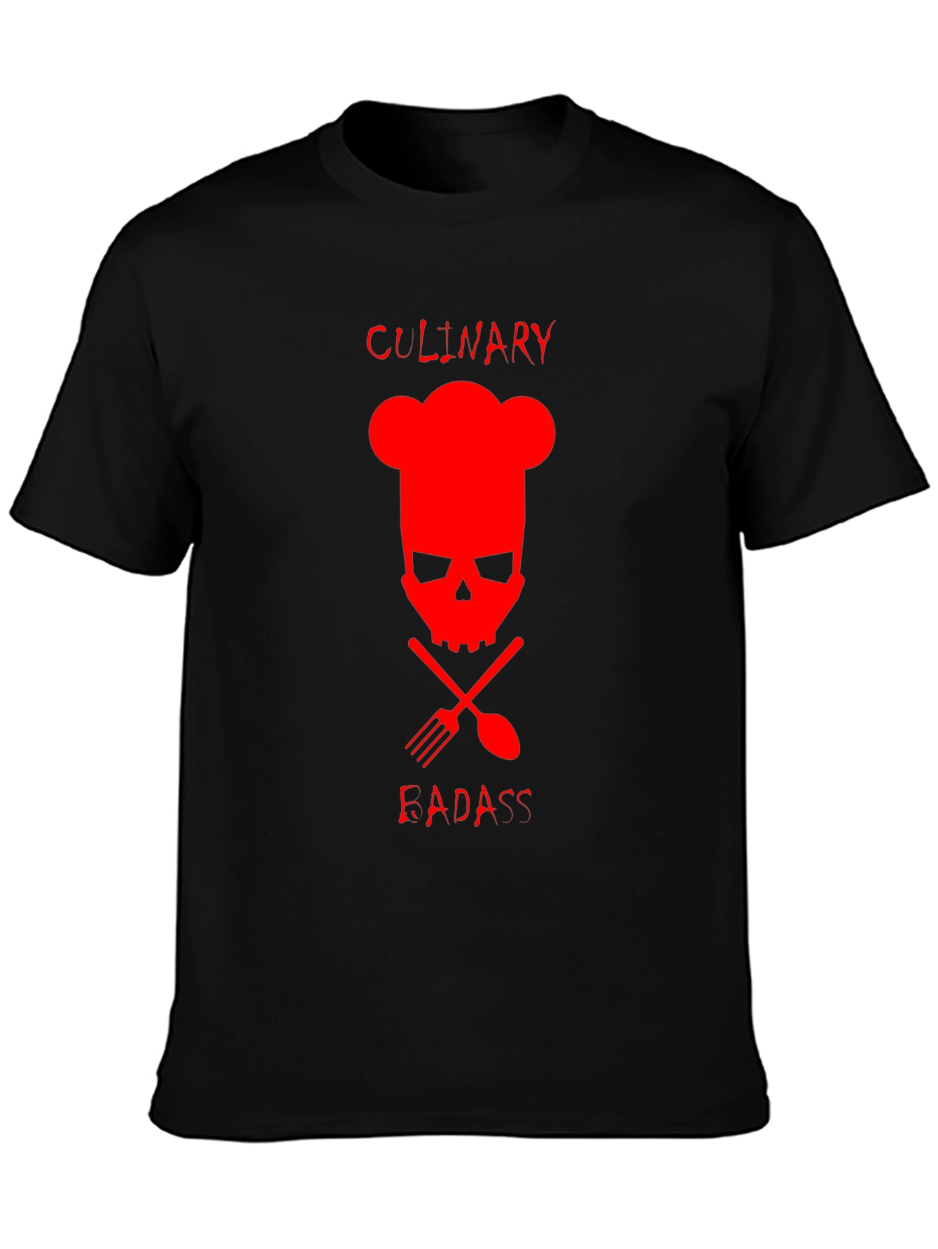 Culinary Badass Graphic Tee - Chef Skull T-Shirt