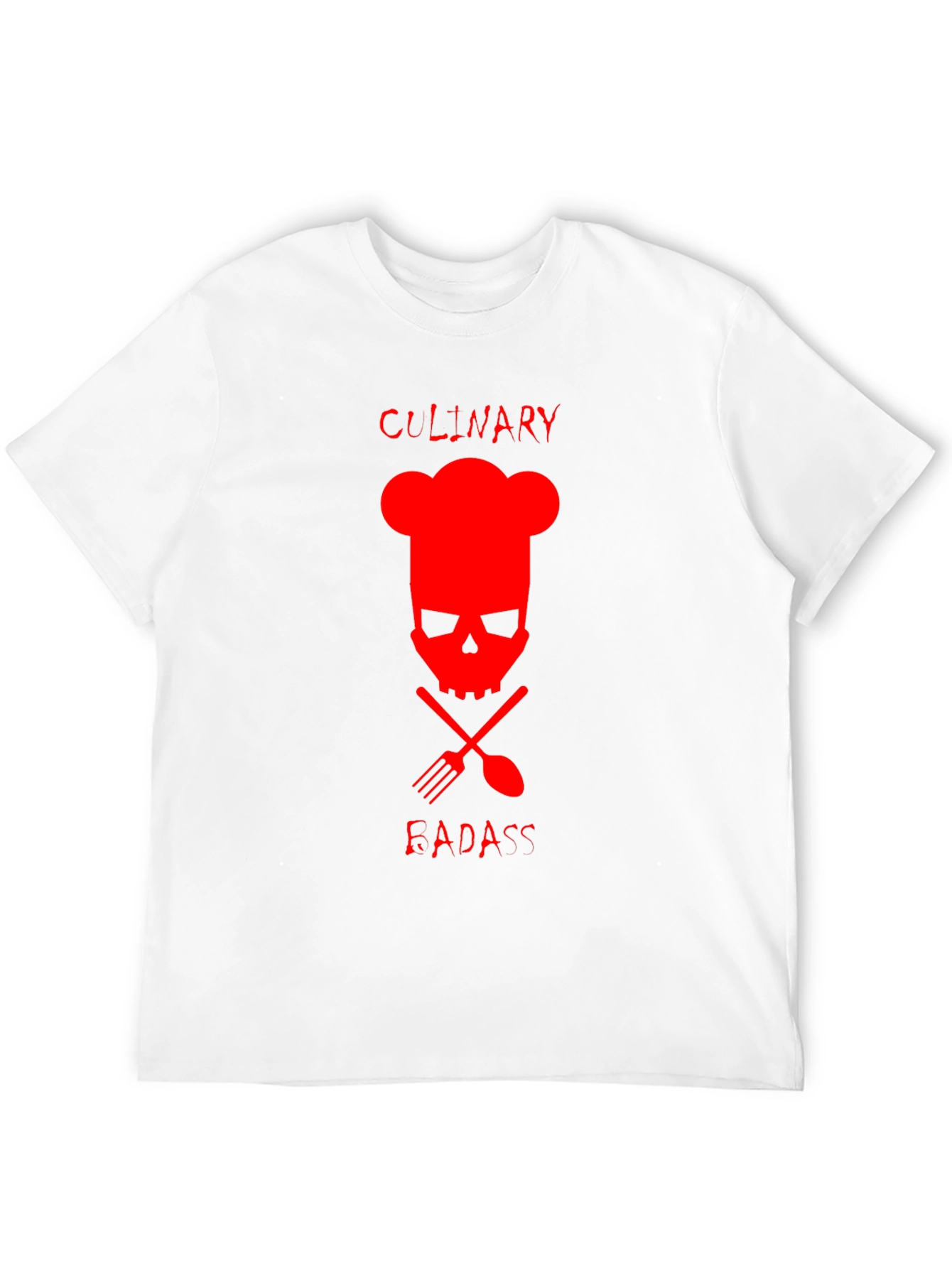Culinary Badass Graphic Tee - Chef Skull T-Shirt