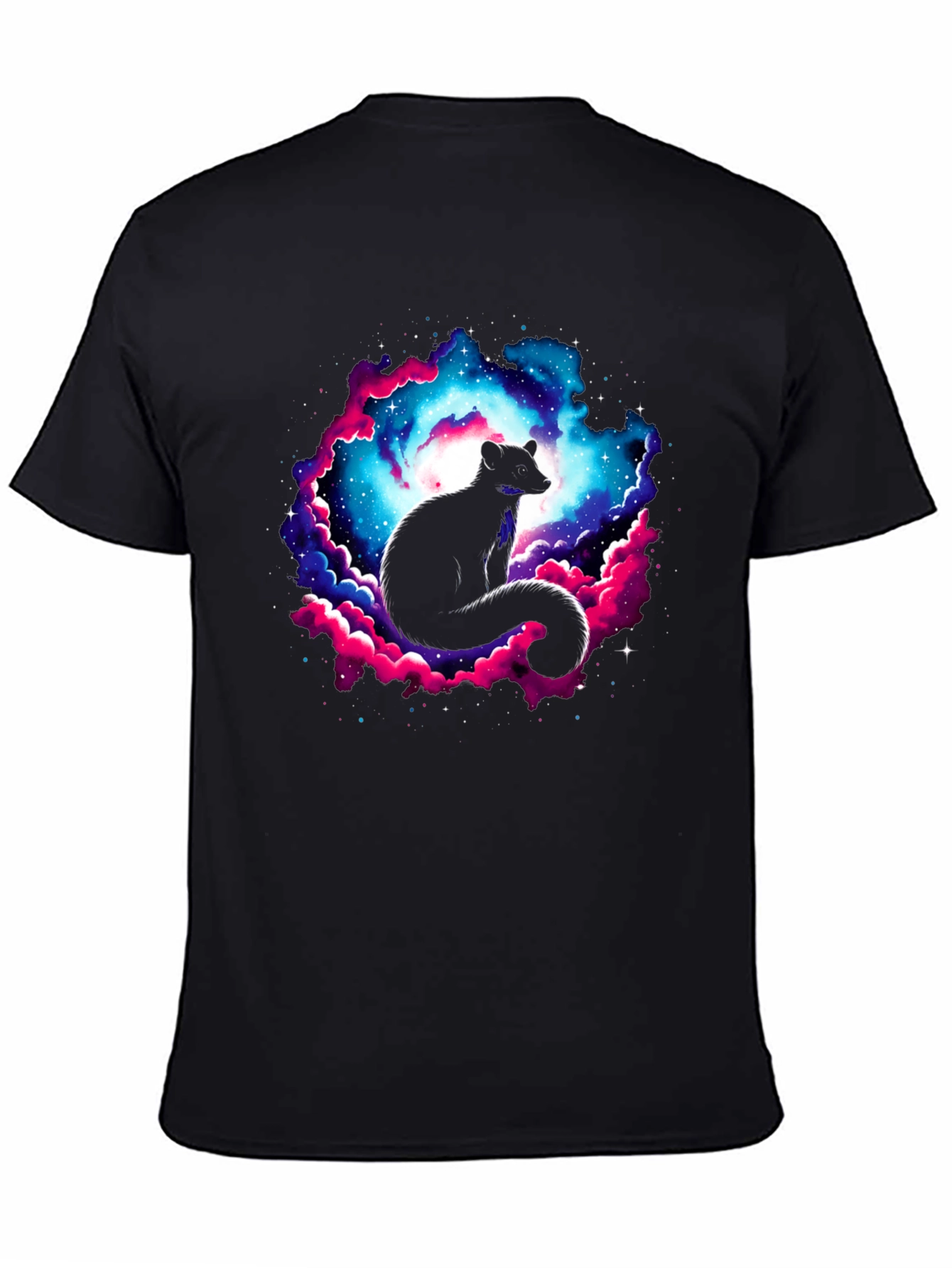 Cosmic Opossum Black T-Shirt