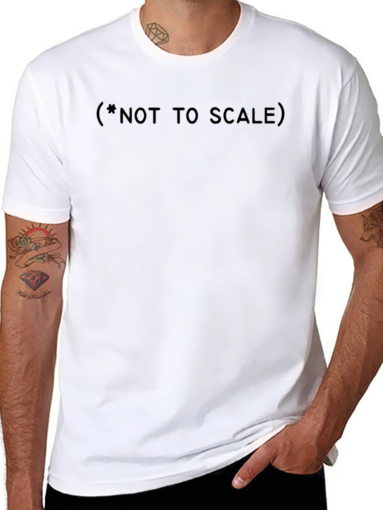 Not to Scale Black Graphic Tee