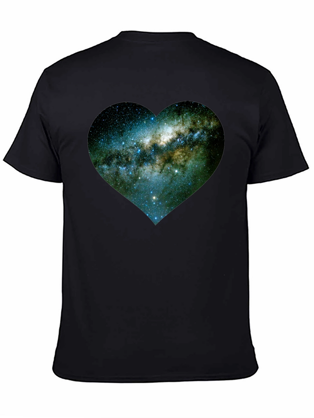Galaxy Heart Tee - Black Unisex T-Shirt
