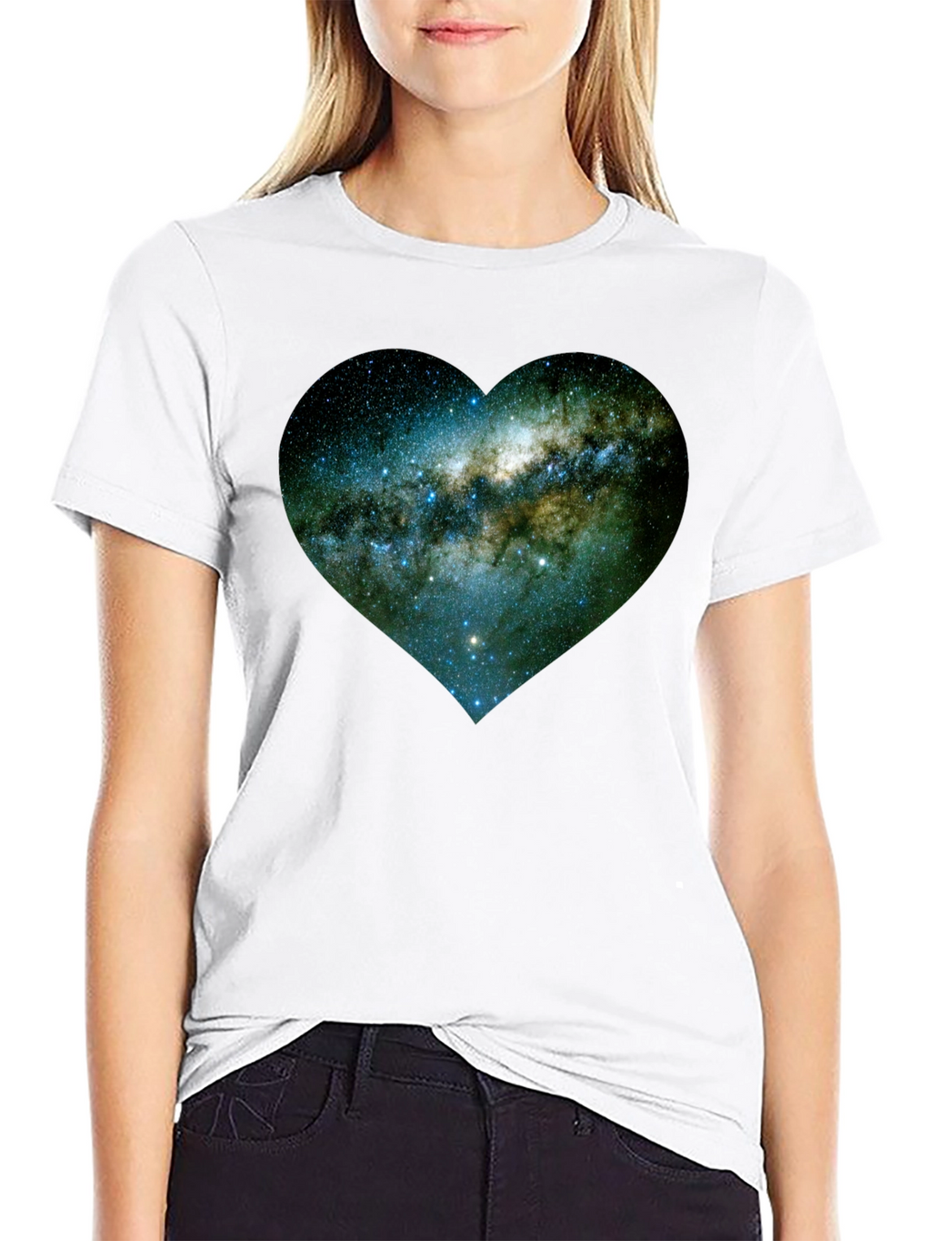 Galaxy Heart Tee - Black Unisex T-Shirt
