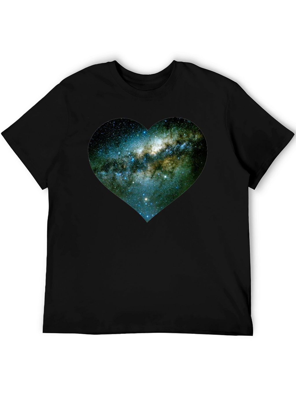 Galaxy Heart Tee - Black Unisex T-Shirt