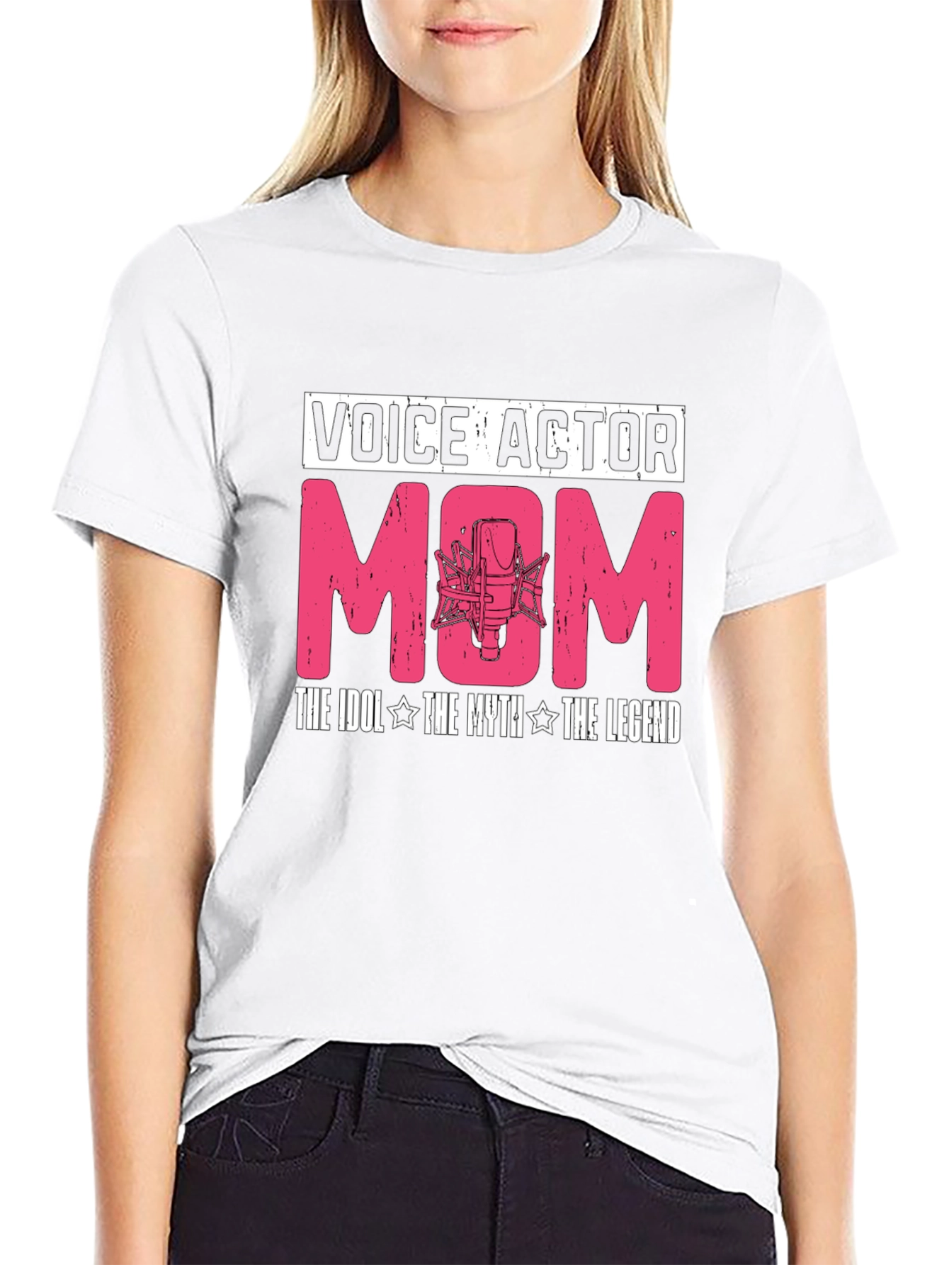 Voice Actor Mom T-Shirt - The Idol The Myth The Legend