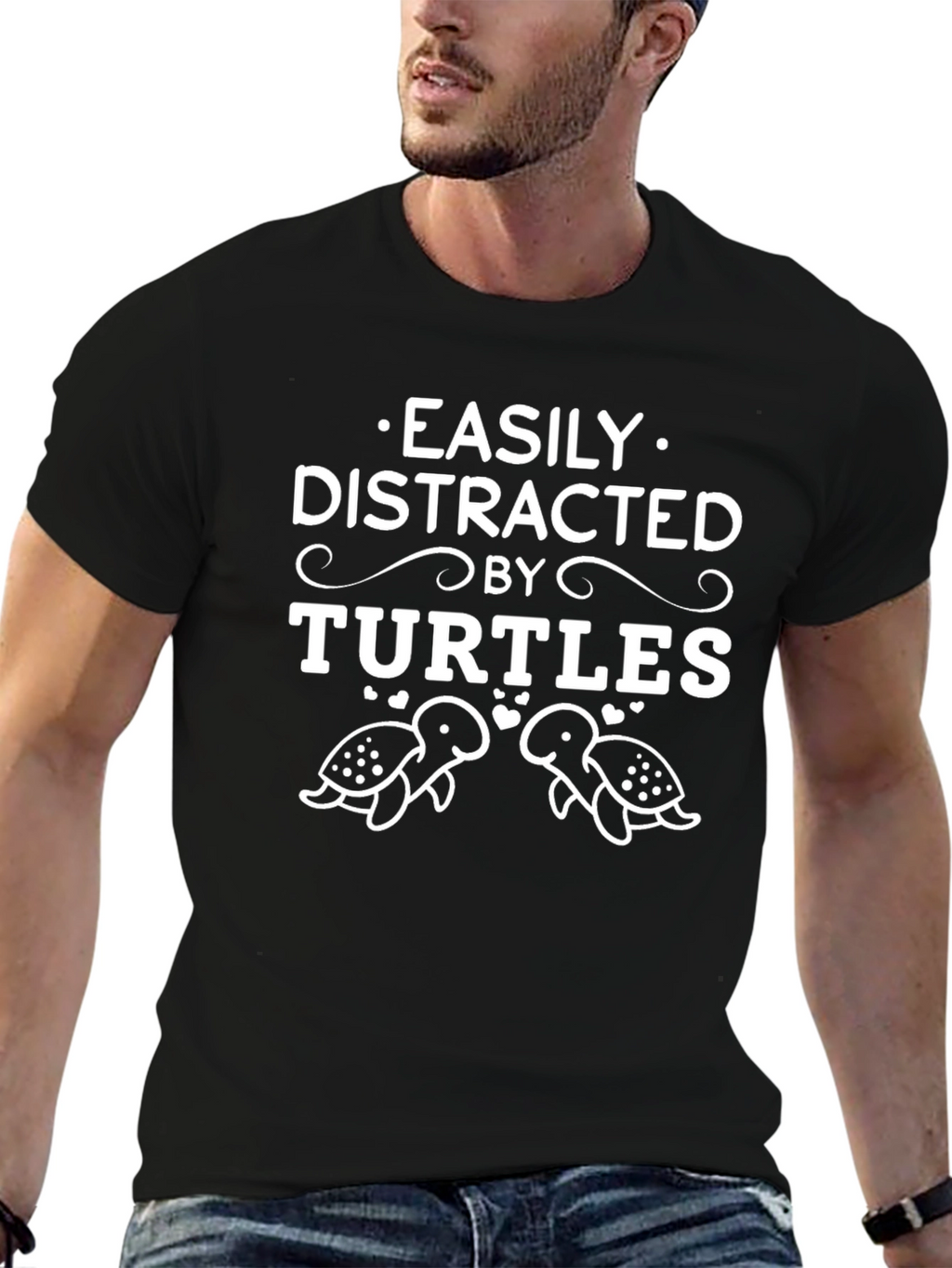 Easily Distracted By Turtles Graphic T-Shirt