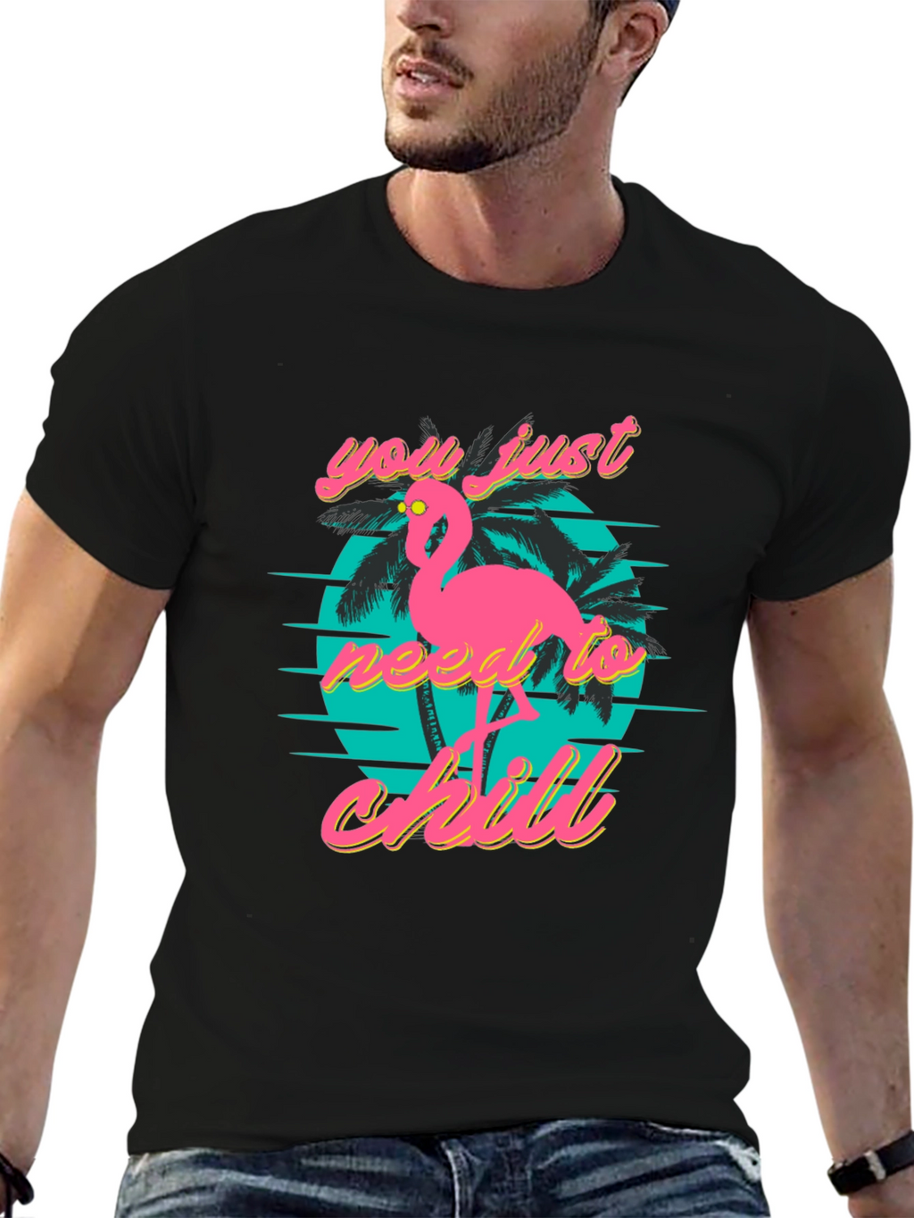 Chill Flamingo T-Shirt: Retro Style