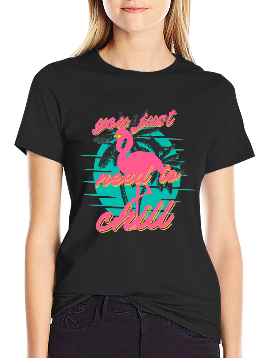 Chill Flamingo T-Shirt: Retro Style