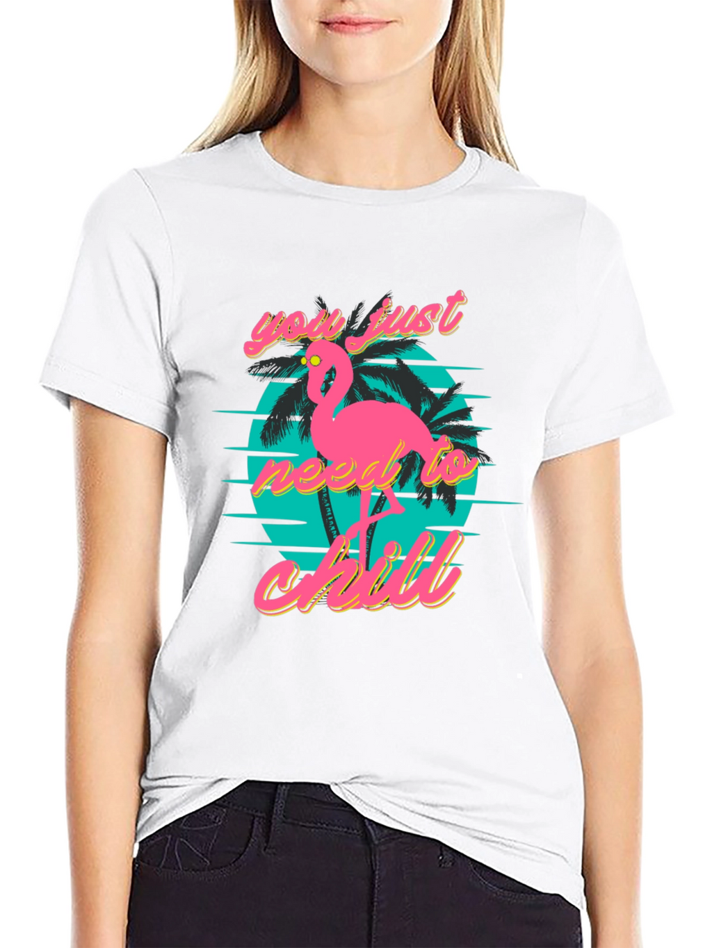Chill Flamingo T-Shirt: Retro Style