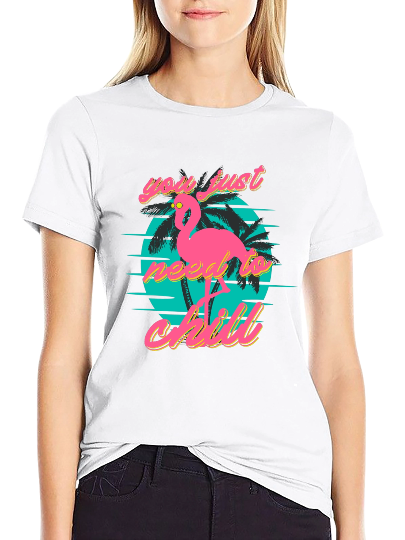 Chill Flamingo T-Shirt: Retro Style