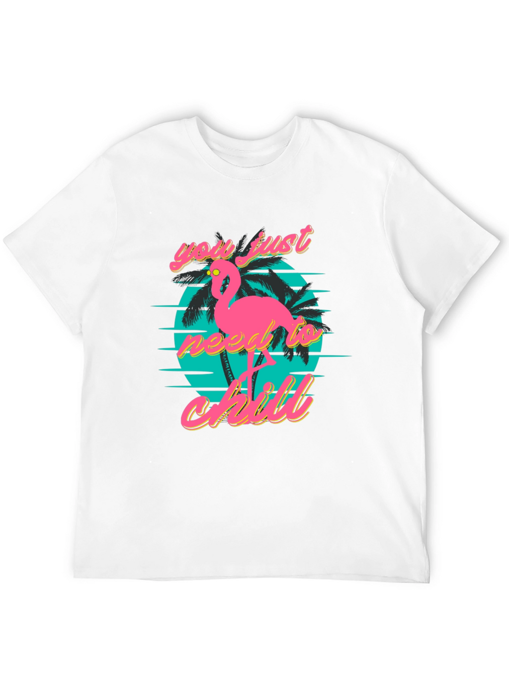 Chill Flamingo T-Shirt: Retro Style