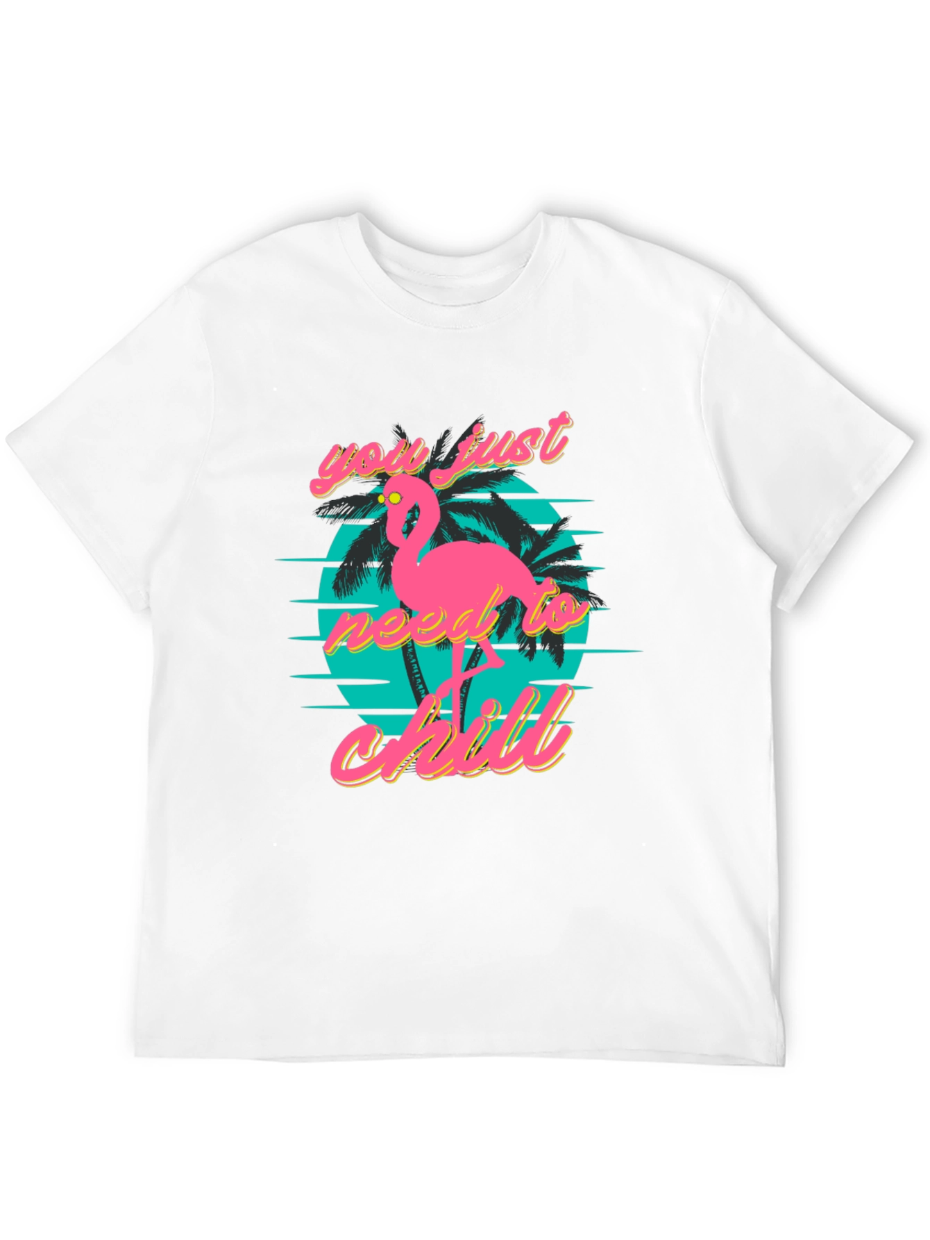 Chill Flamingo T-Shirt: Retro Style