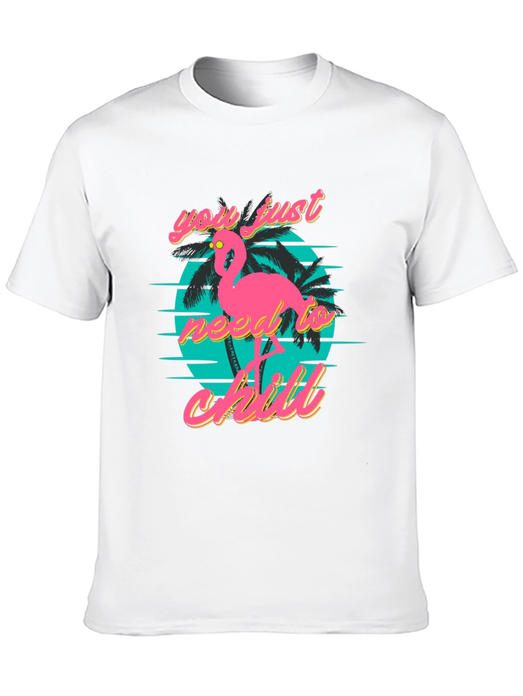 Chill Flamingo T-Shirt: Retro Style