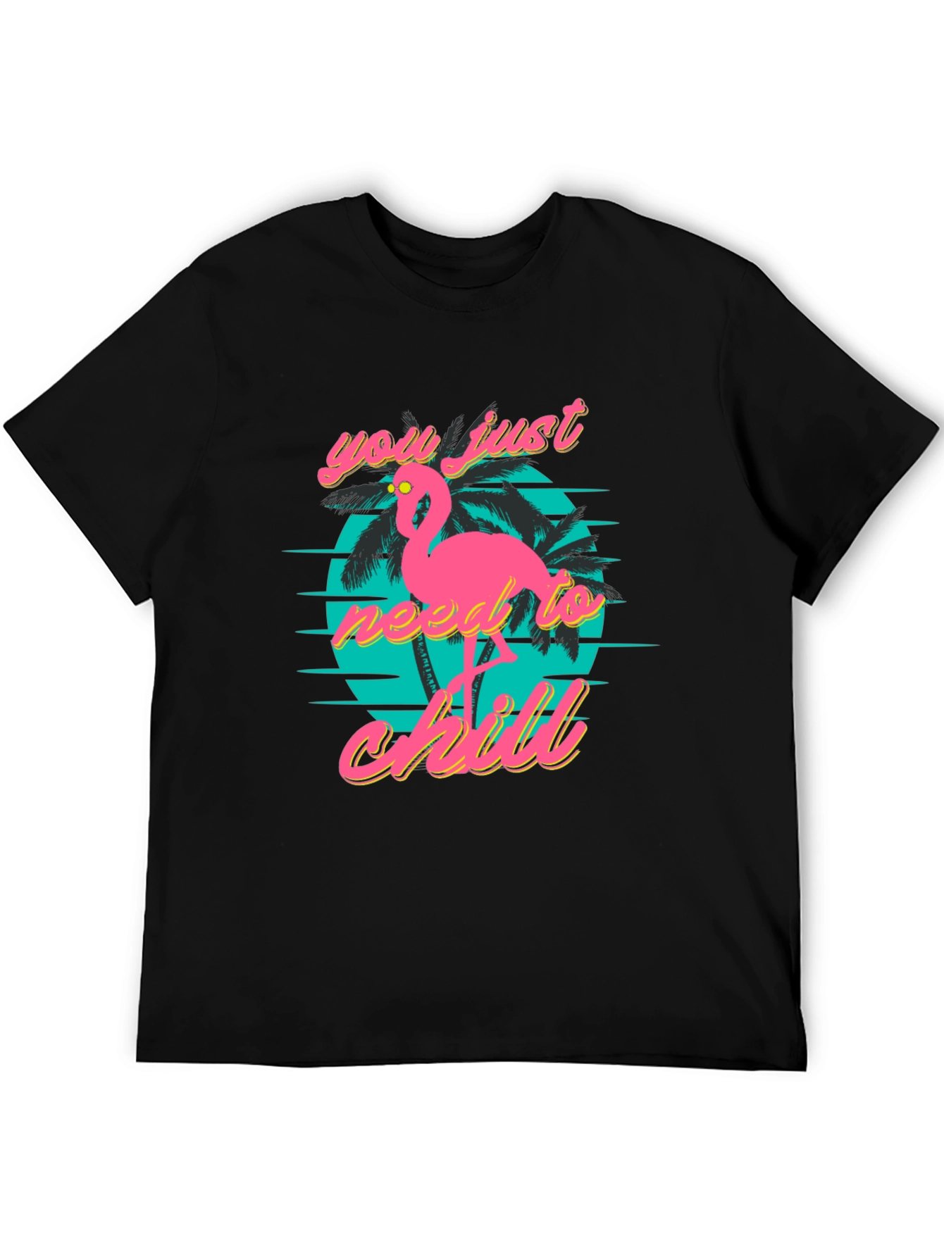 Chill Flamingo T-Shirt: Retro Style