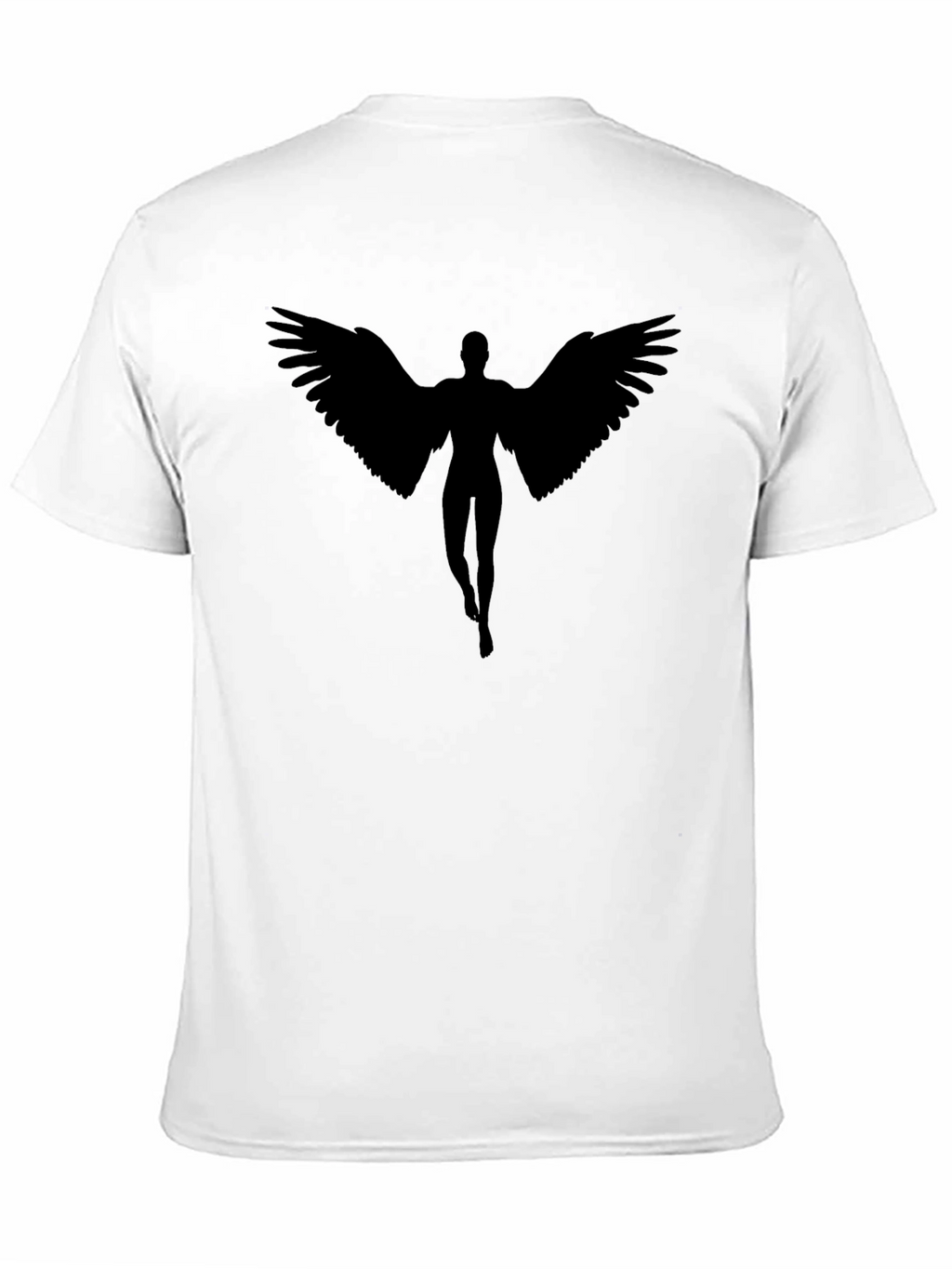 Angel Wings Graphic T-Shirt - Black