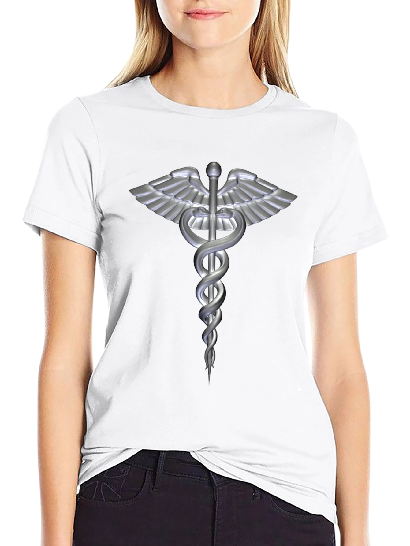Caduceus Medical Symbol Graphic T-Shirt