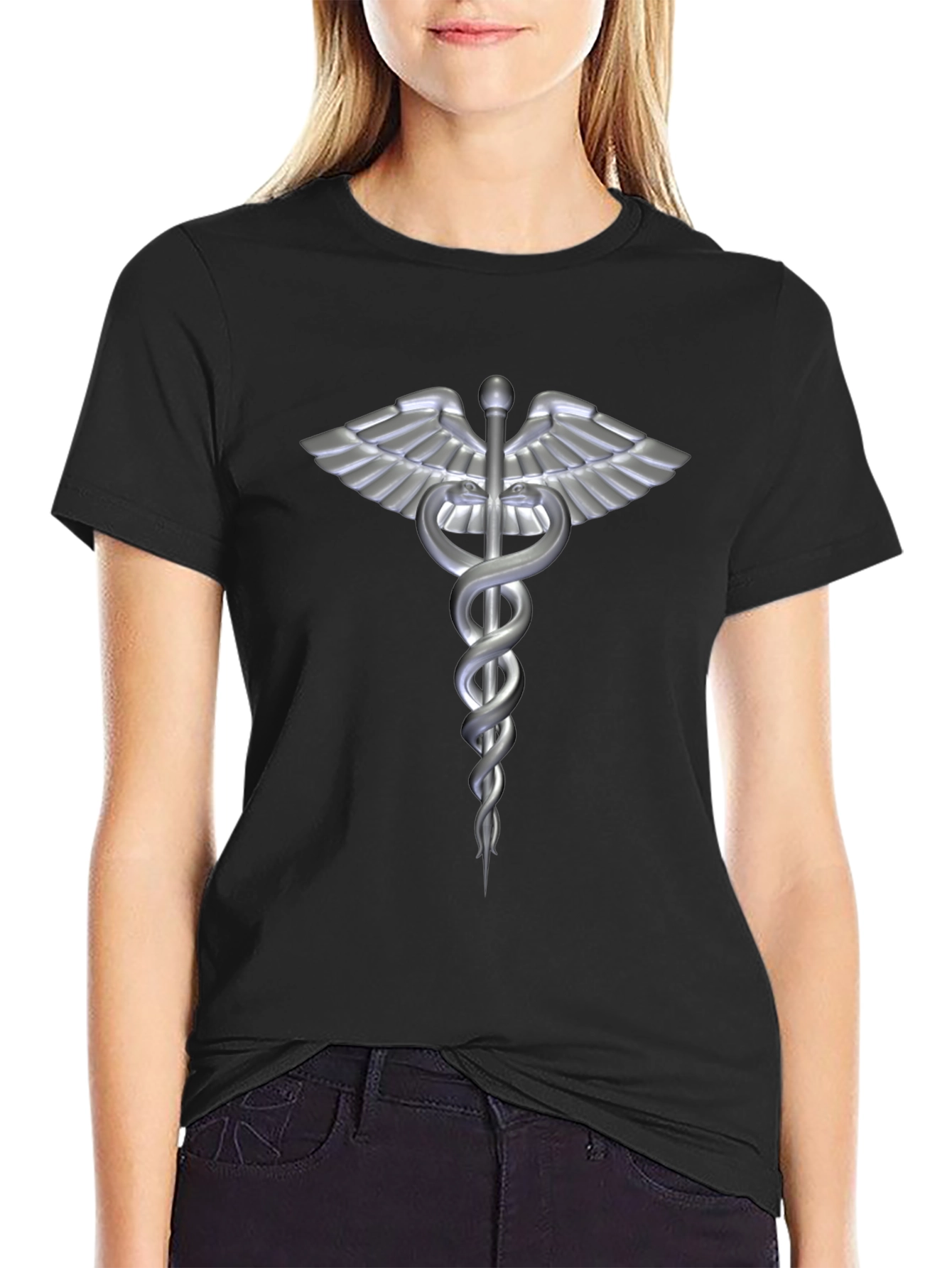 Caduceus Medical Symbol Graphic T-Shirt