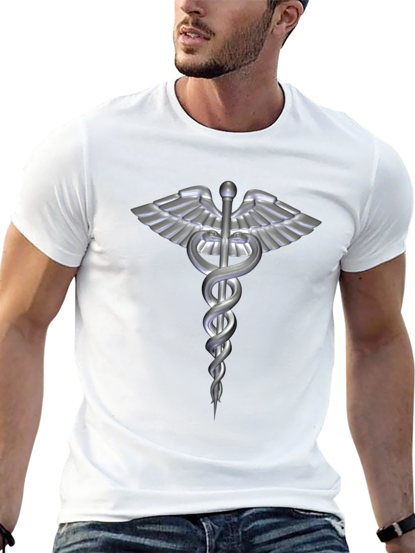 Caduceus Medical Symbol Graphic T-Shirt
