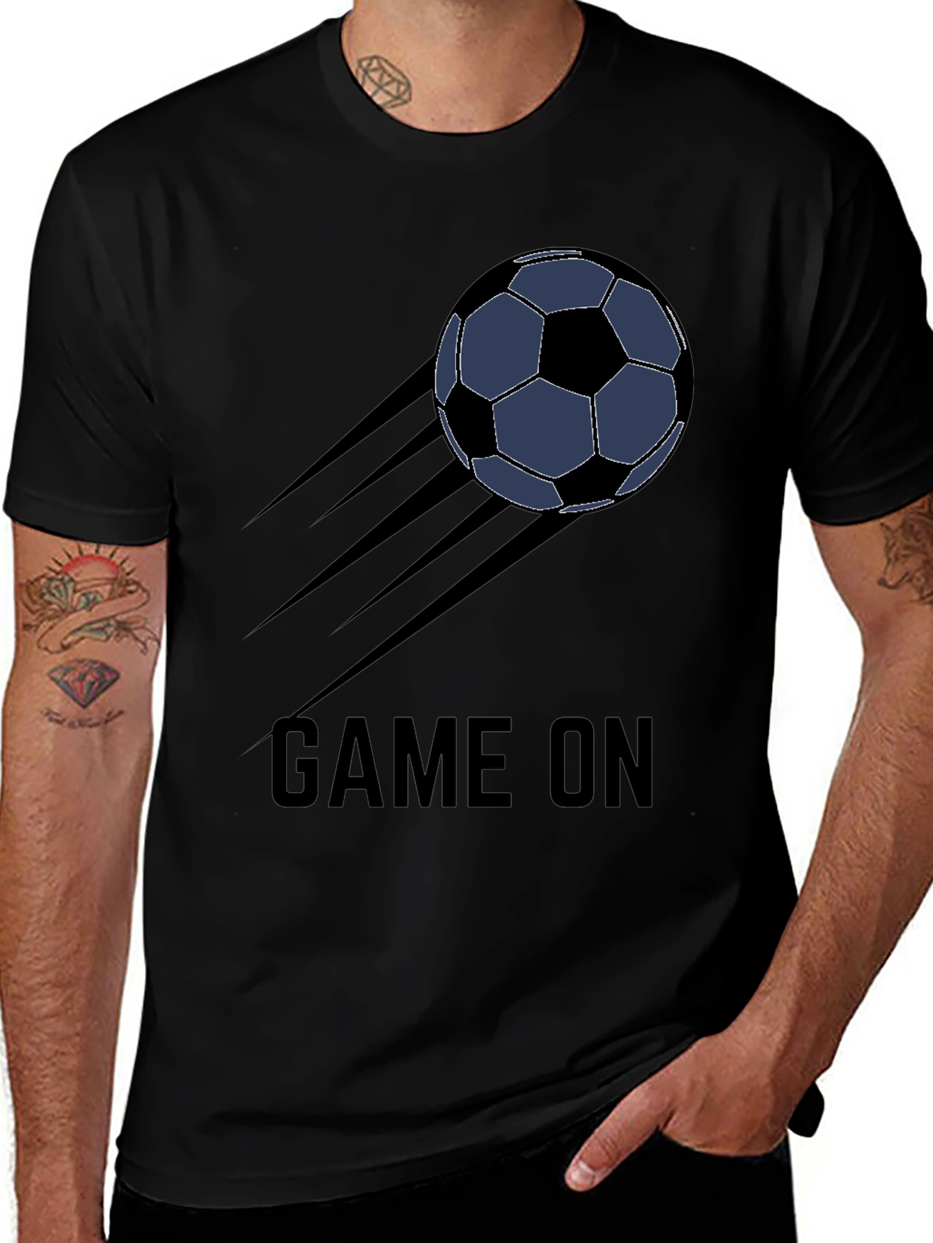 Game On Soccer Ball Graphic T-Shirt