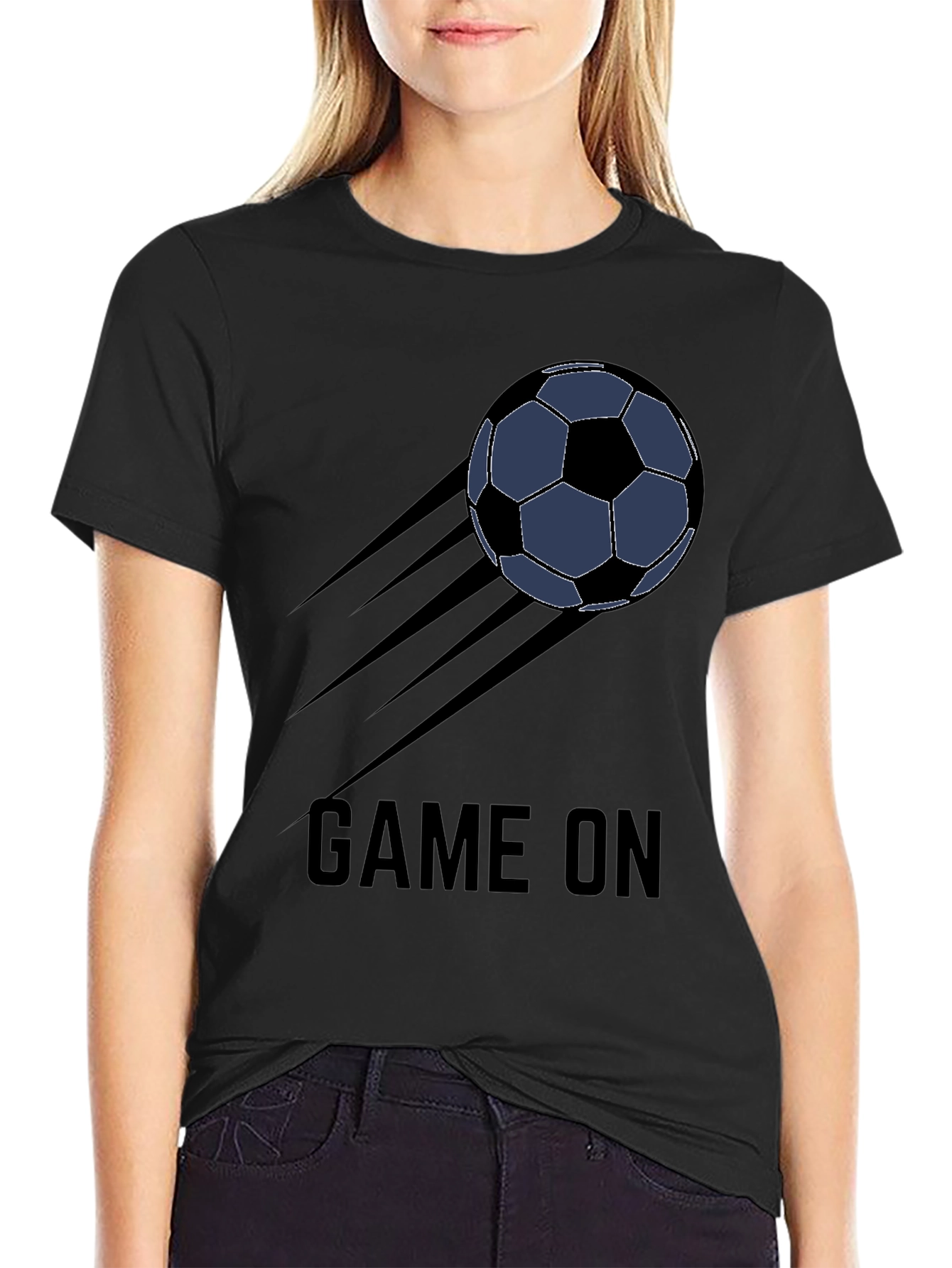 Game On Soccer Ball Graphic T-Shirt