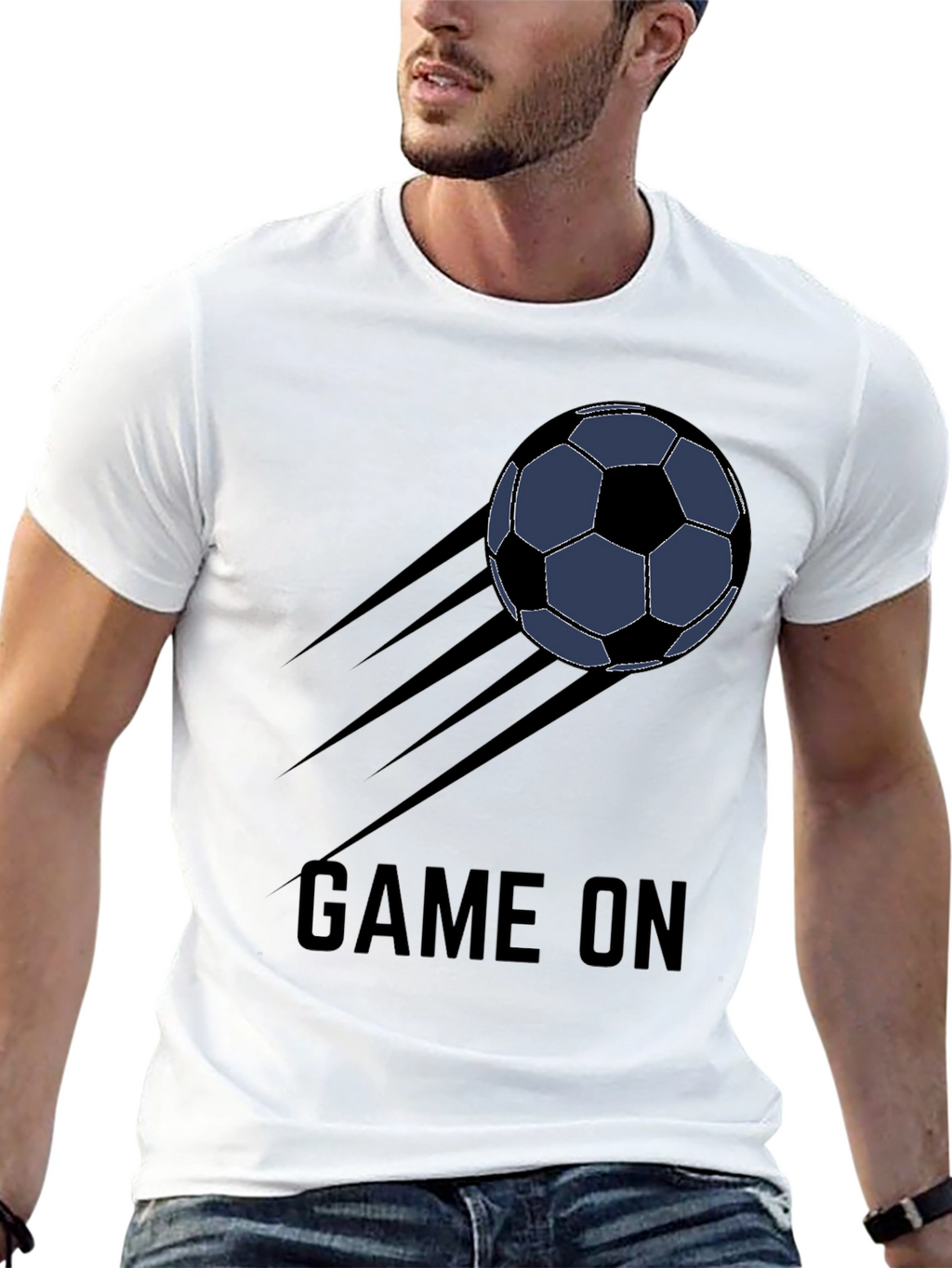 Game On Soccer Ball Graphic T-Shirt
