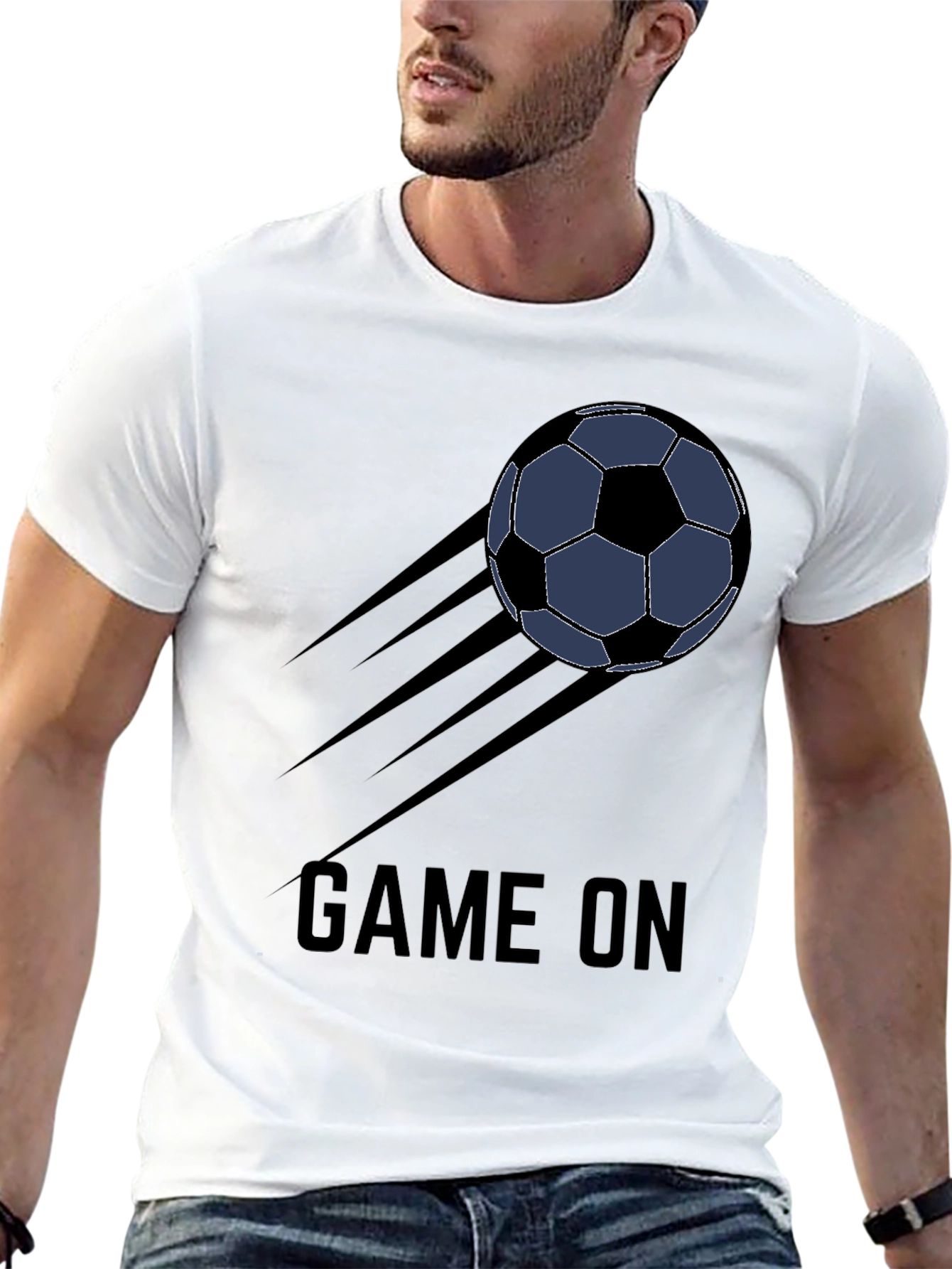 Game On Soccer Ball Graphic T-Shirt