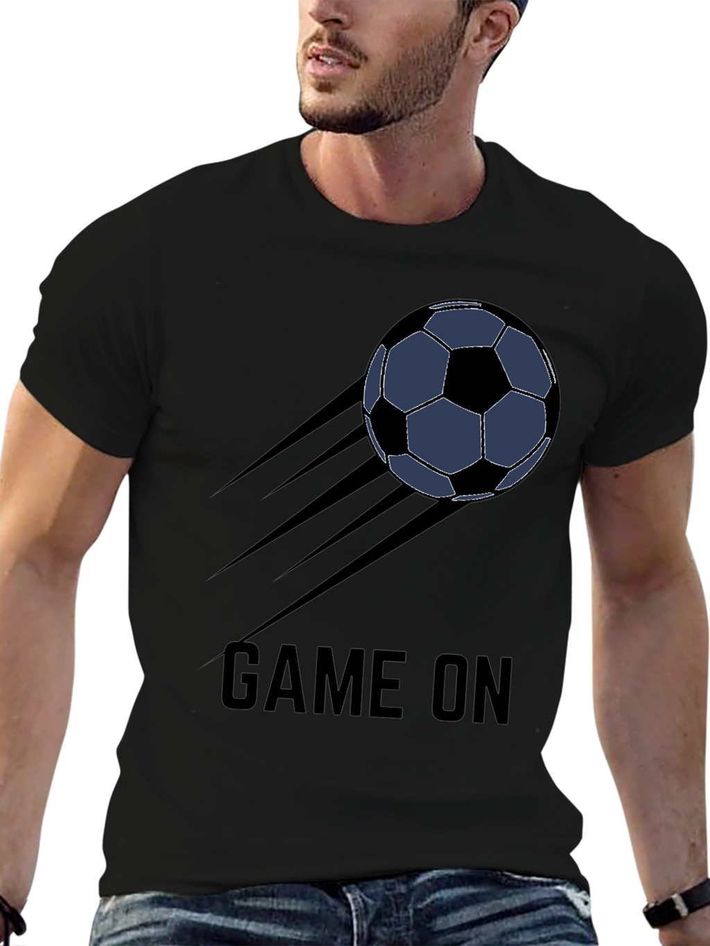 Game On Soccer Ball Graphic T-Shirt