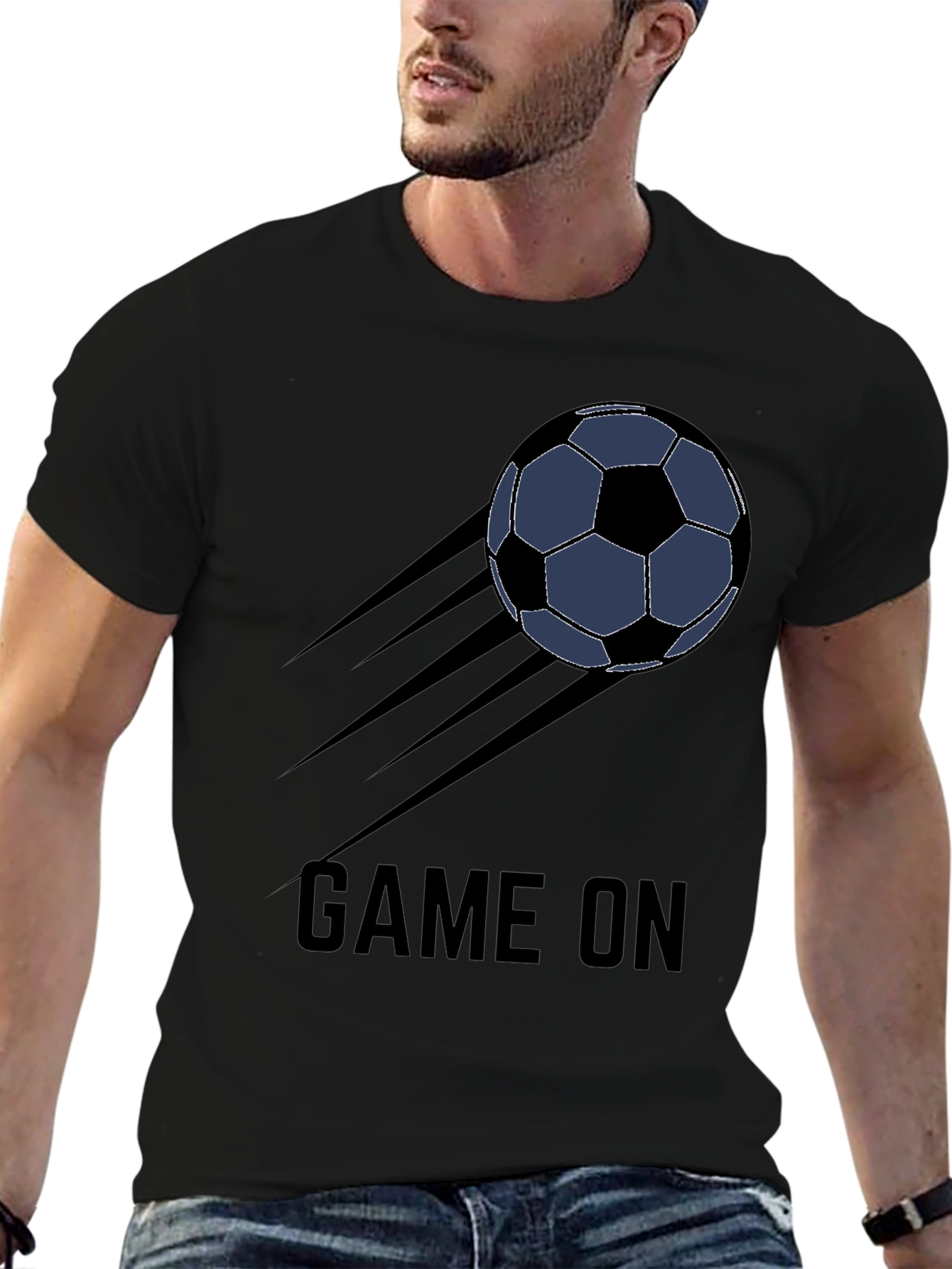 Game On Soccer Ball Graphic T-Shirt