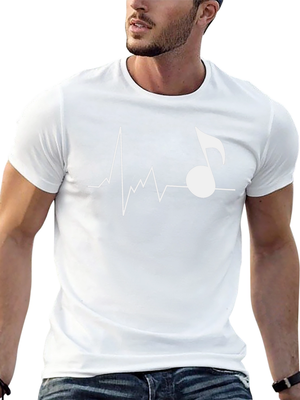 Music Heartbeat Tee - Rhythm of Life Shirt