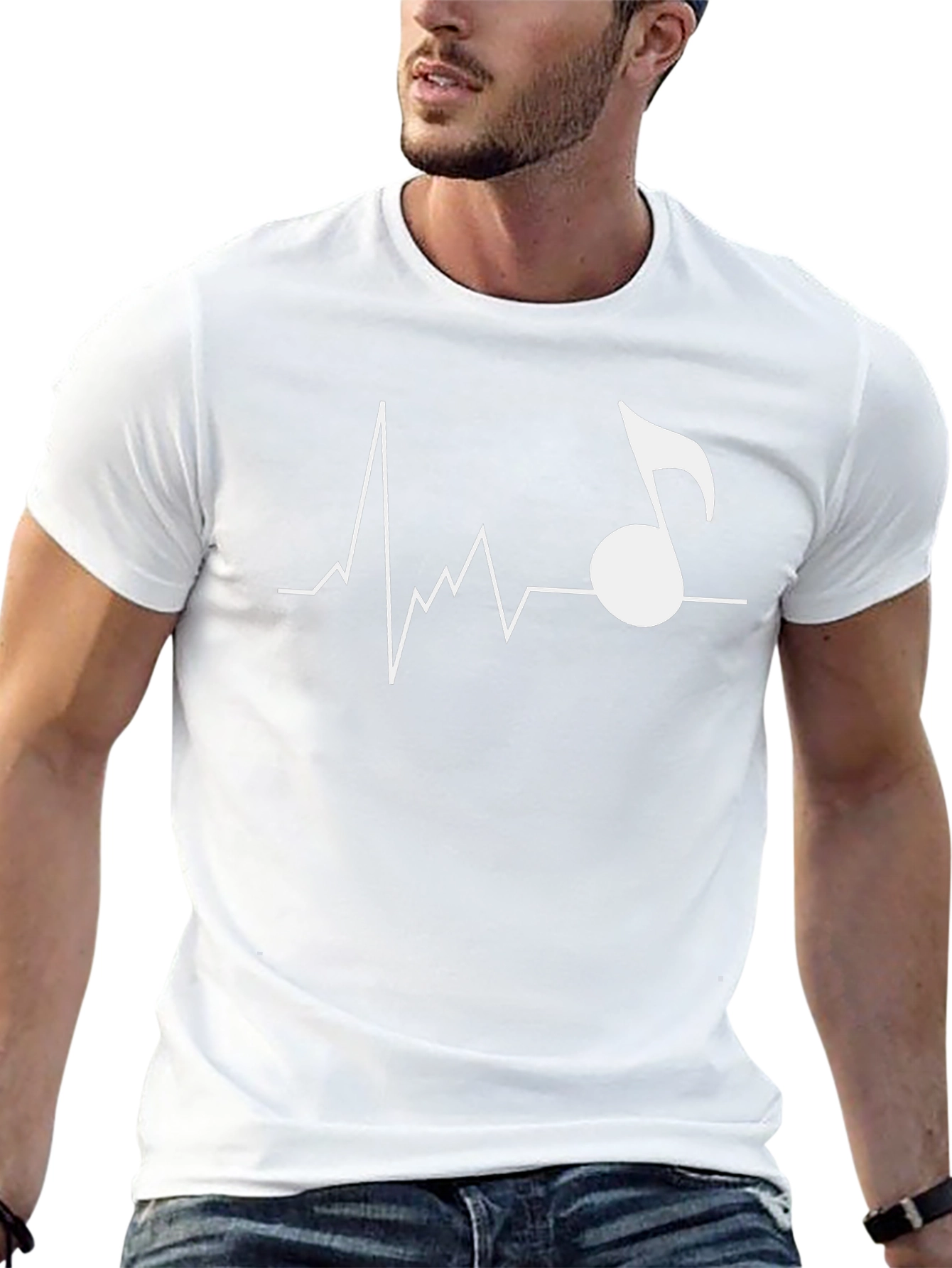 Music Heartbeat Tee - Rhythm of Life Shirt