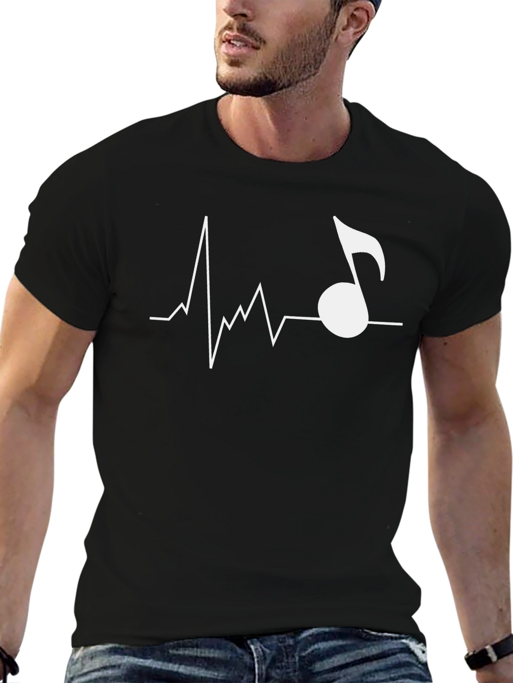 Music Heartbeat Tee - Rhythm of Life Shirt