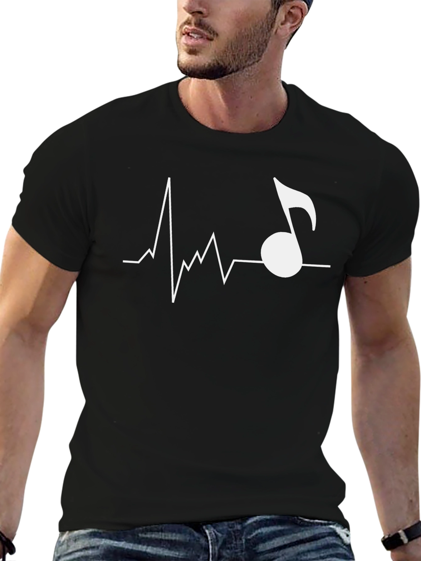Music Heartbeat Tee - Rhythm of Life Shirt