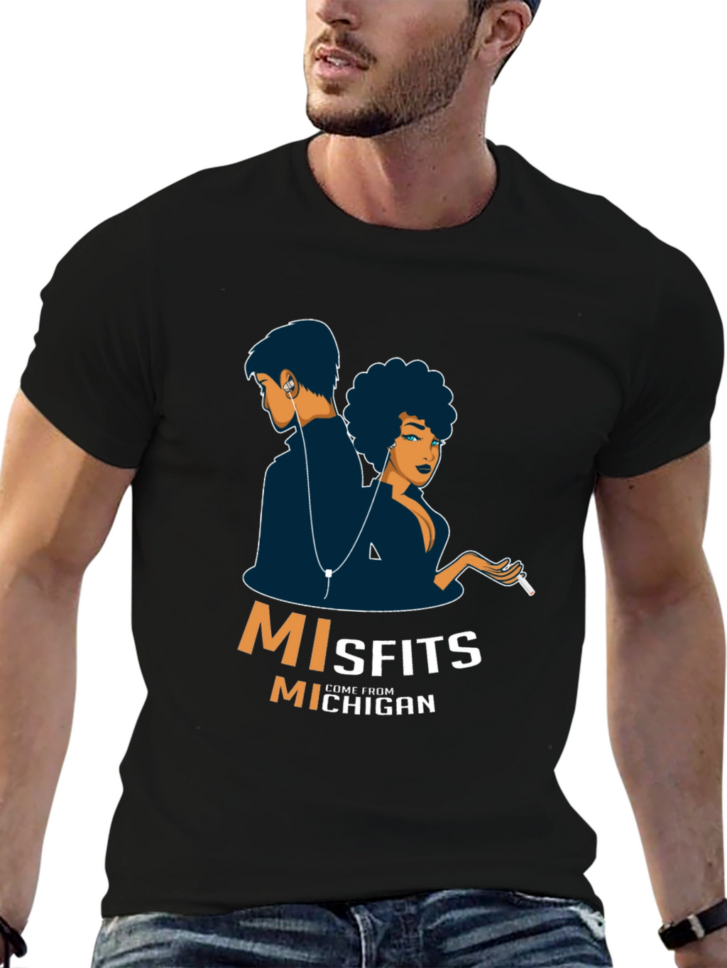 Misfits From Michigan Graphic T-Shirt