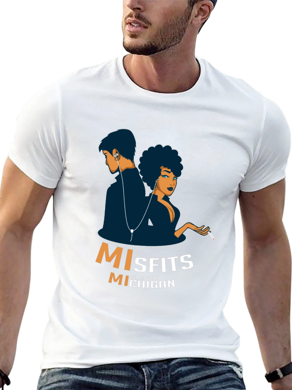 Misfits From Michigan Graphic T-Shirt