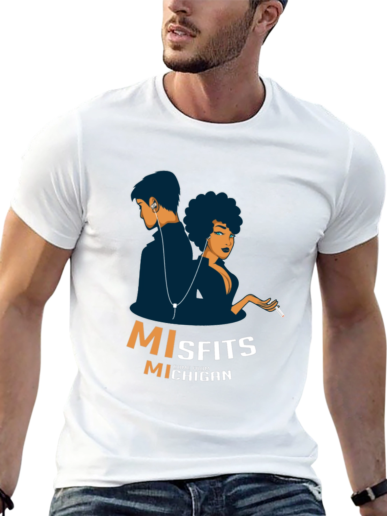 Misfits From Michigan Graphic T-Shirt