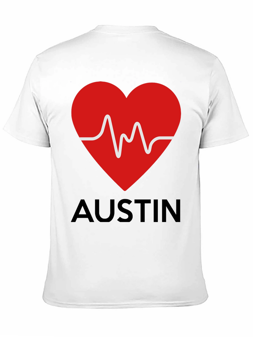 Austin Heartbeat T-Shirt - Stylish Graphic Tee