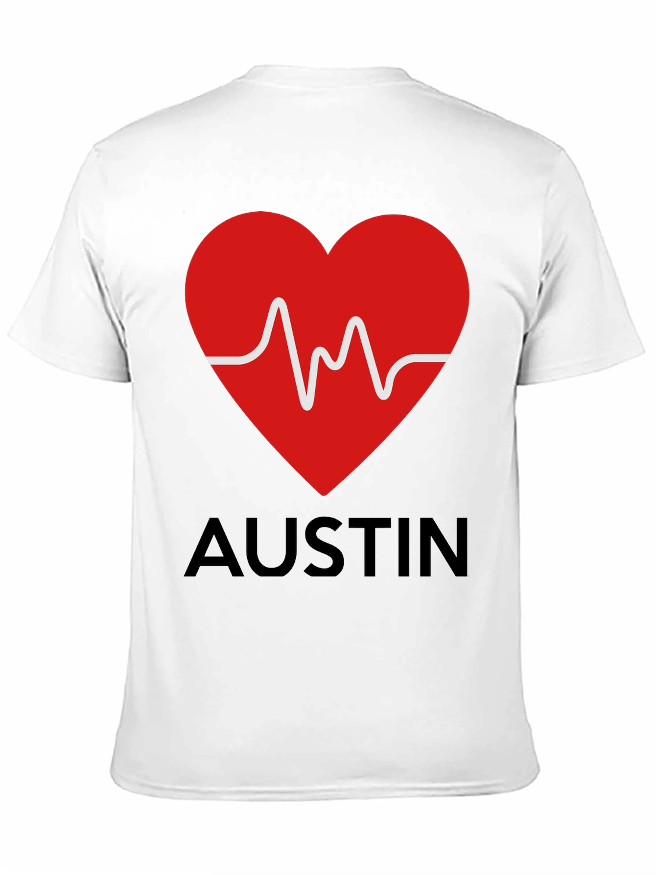 Austin Heartbeat T-Shirt - Stylish Graphic Tee