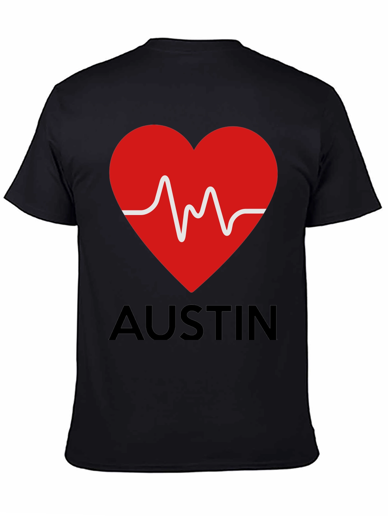 Austin Heartbeat T-Shirt - Stylish Graphic Tee