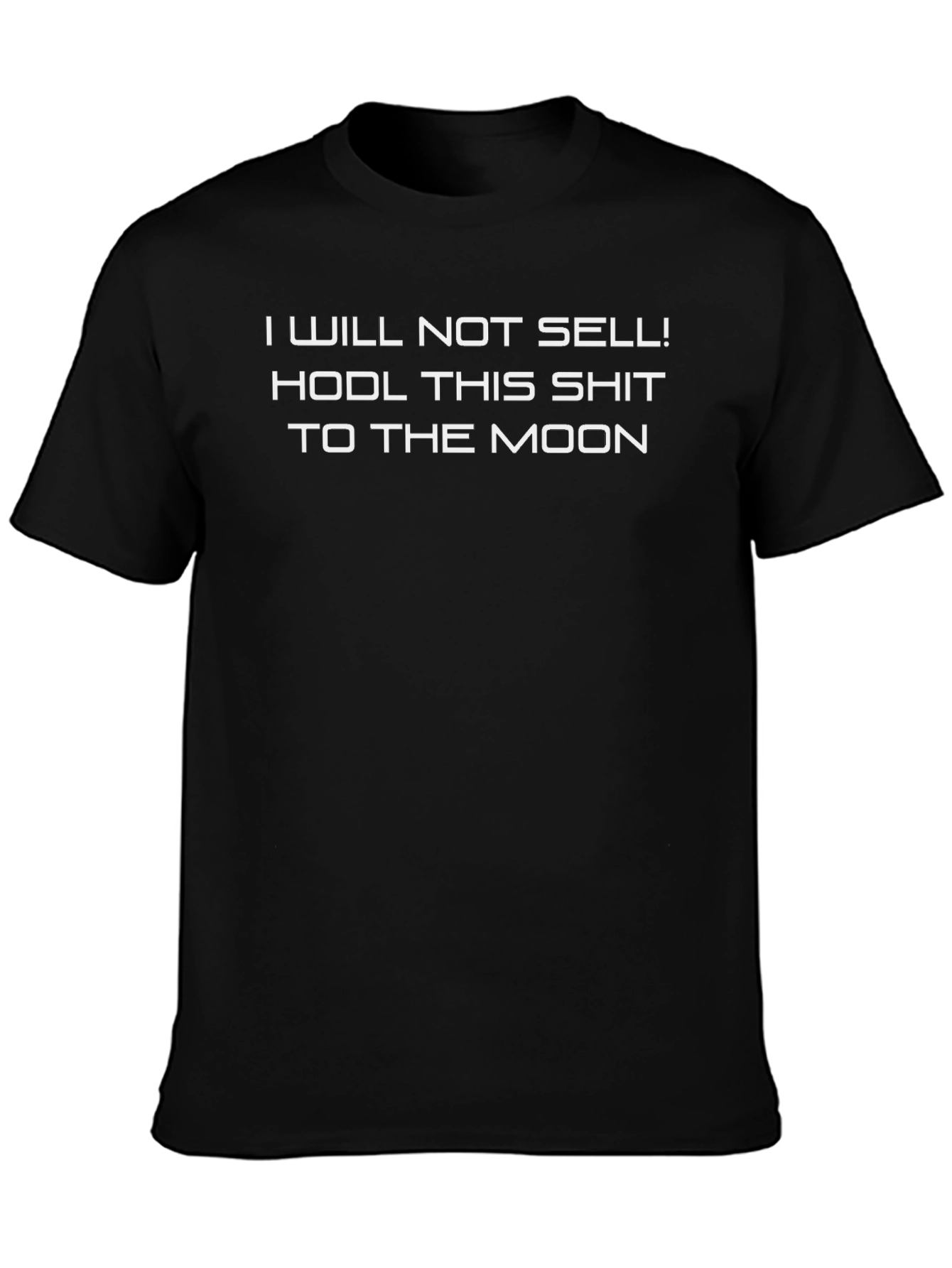 HODL to the Moon Black T-Shirt
