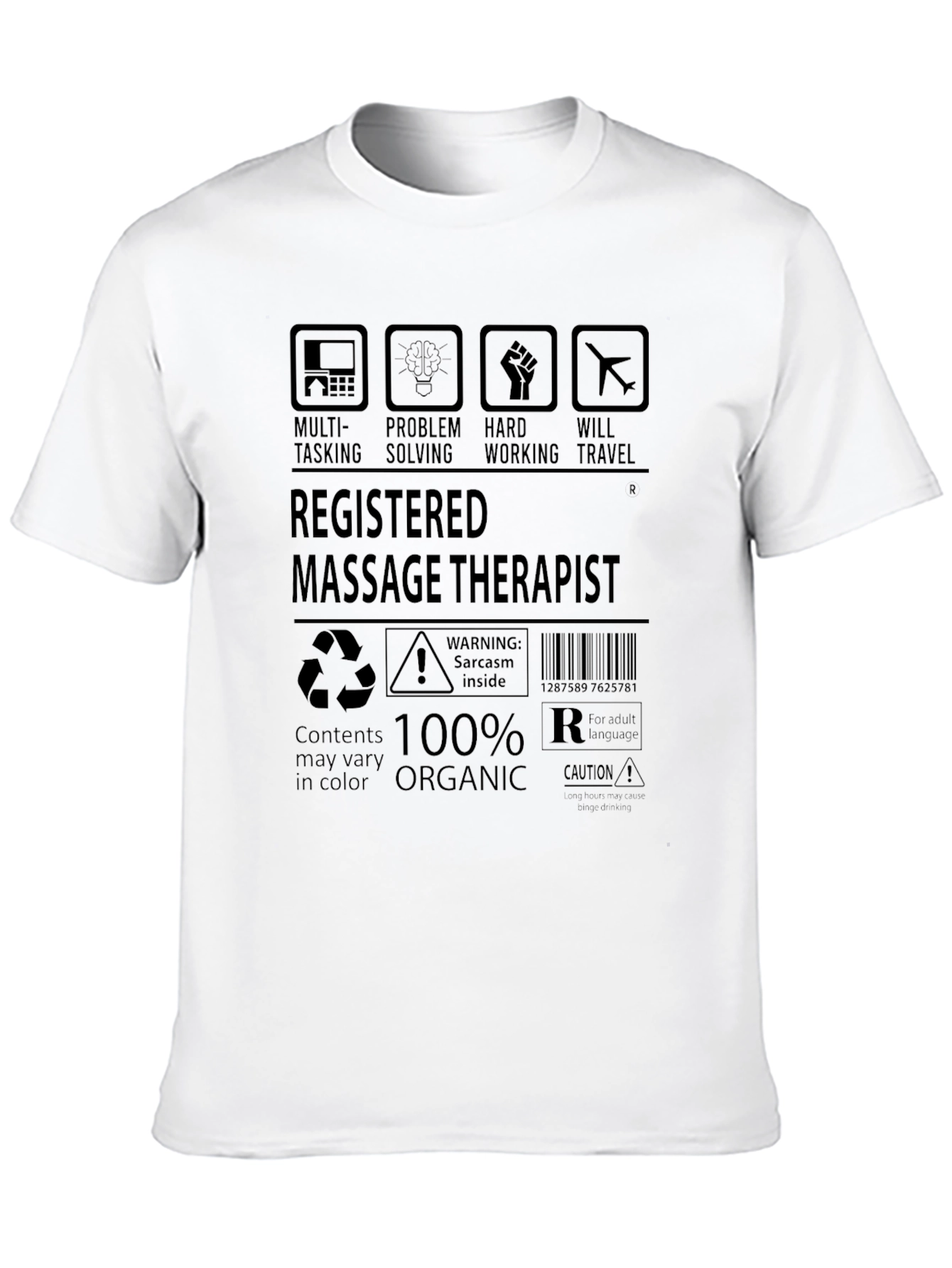 Registered Massage Therapist T-Shirt - 100% Organic