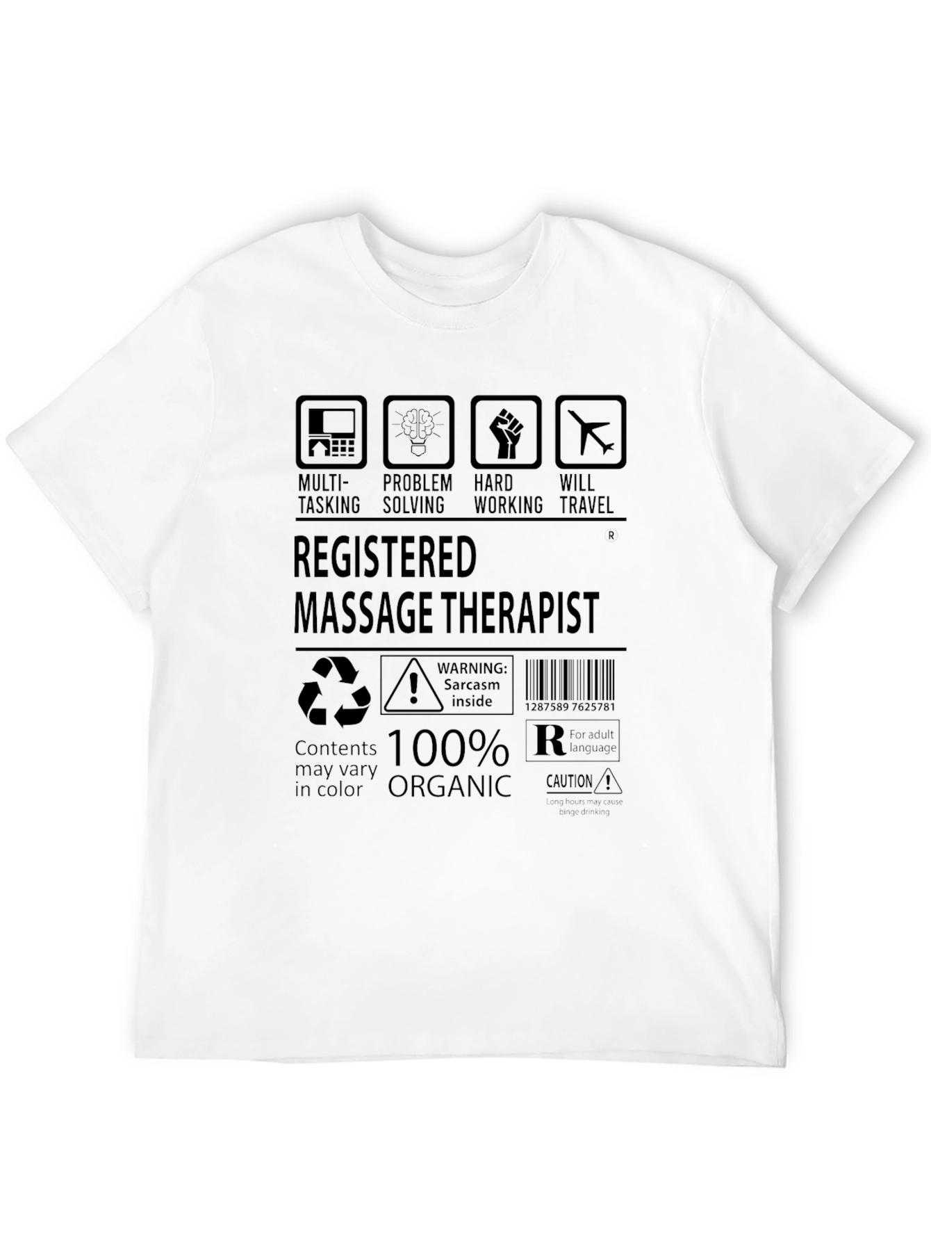 Registered Massage Therapist T-Shirt - 100% Organic