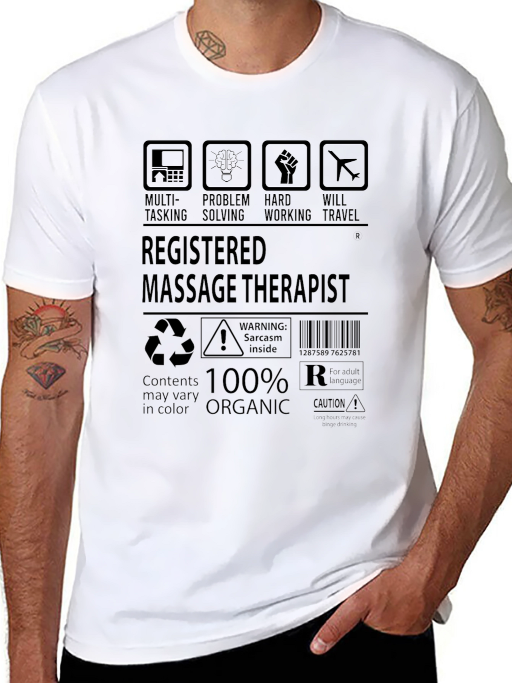Registered Massage Therapist T-Shirt - 100% Organic