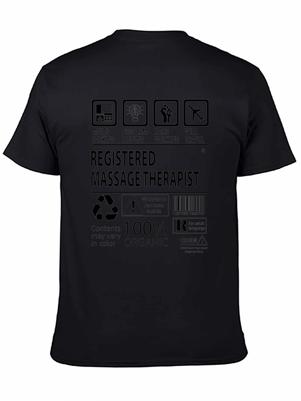 Registered Massage Therapist T-Shirt - 100% Organic