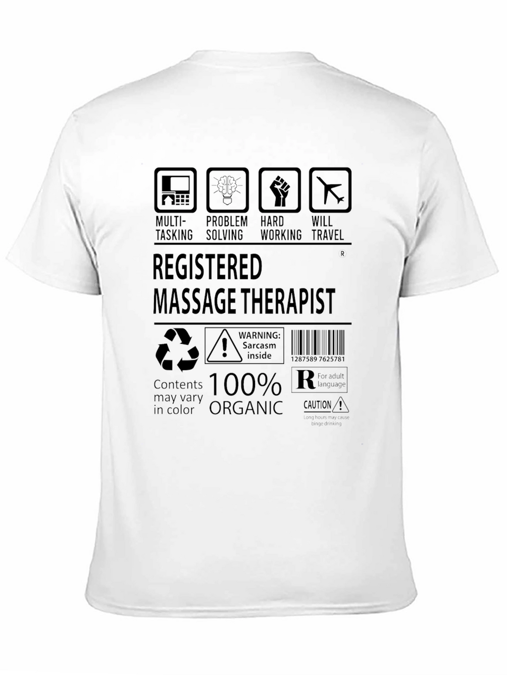 Registered Massage Therapist T-Shirt - 100% Organic