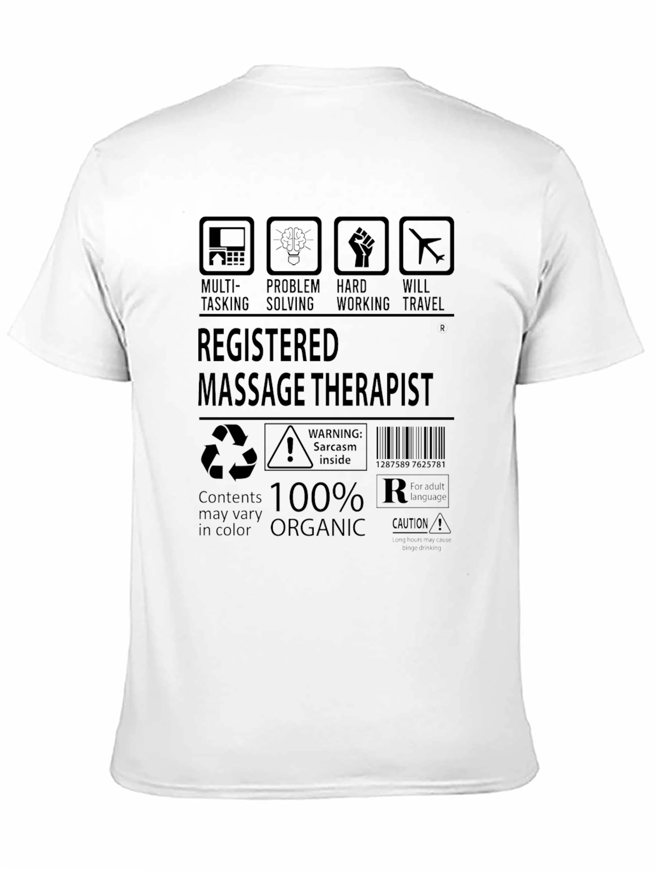 Registered Massage Therapist T-Shirt - 100% Organic