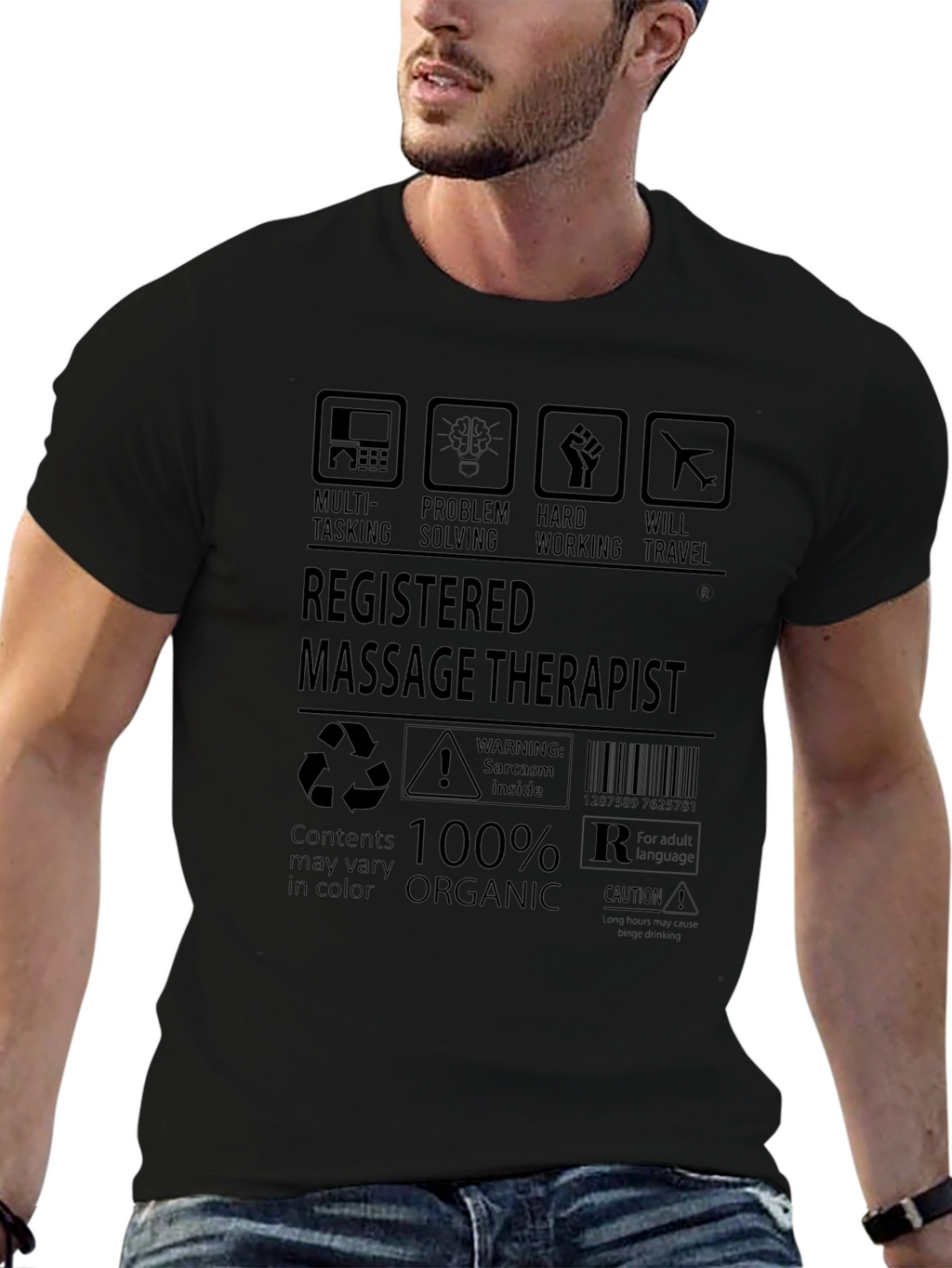 Registered Massage Therapist T-Shirt - 100% Organic